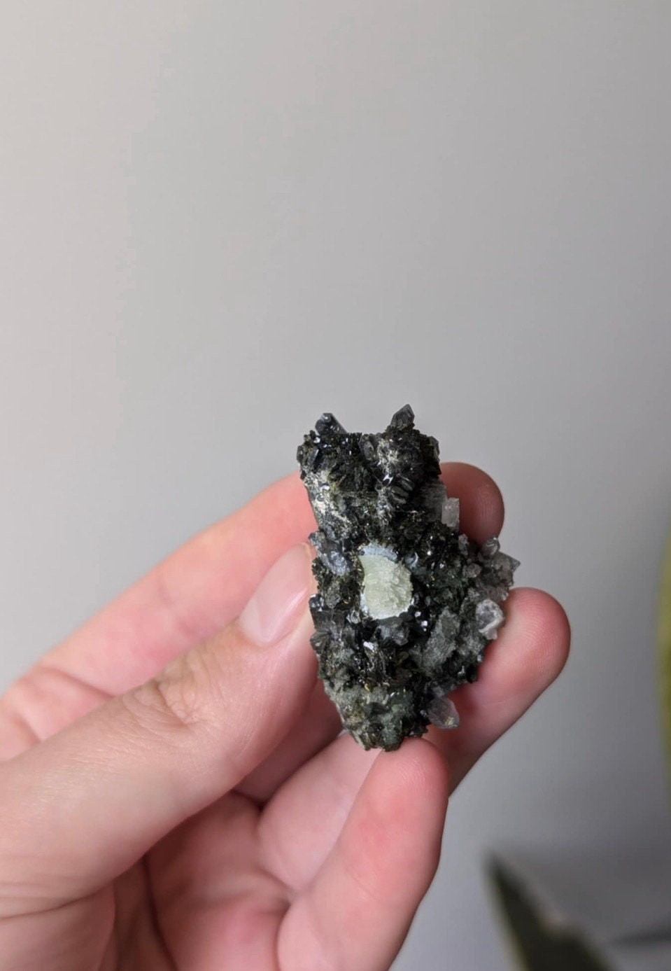 Gorgeous Epidote on Quartz Specimen Cluster