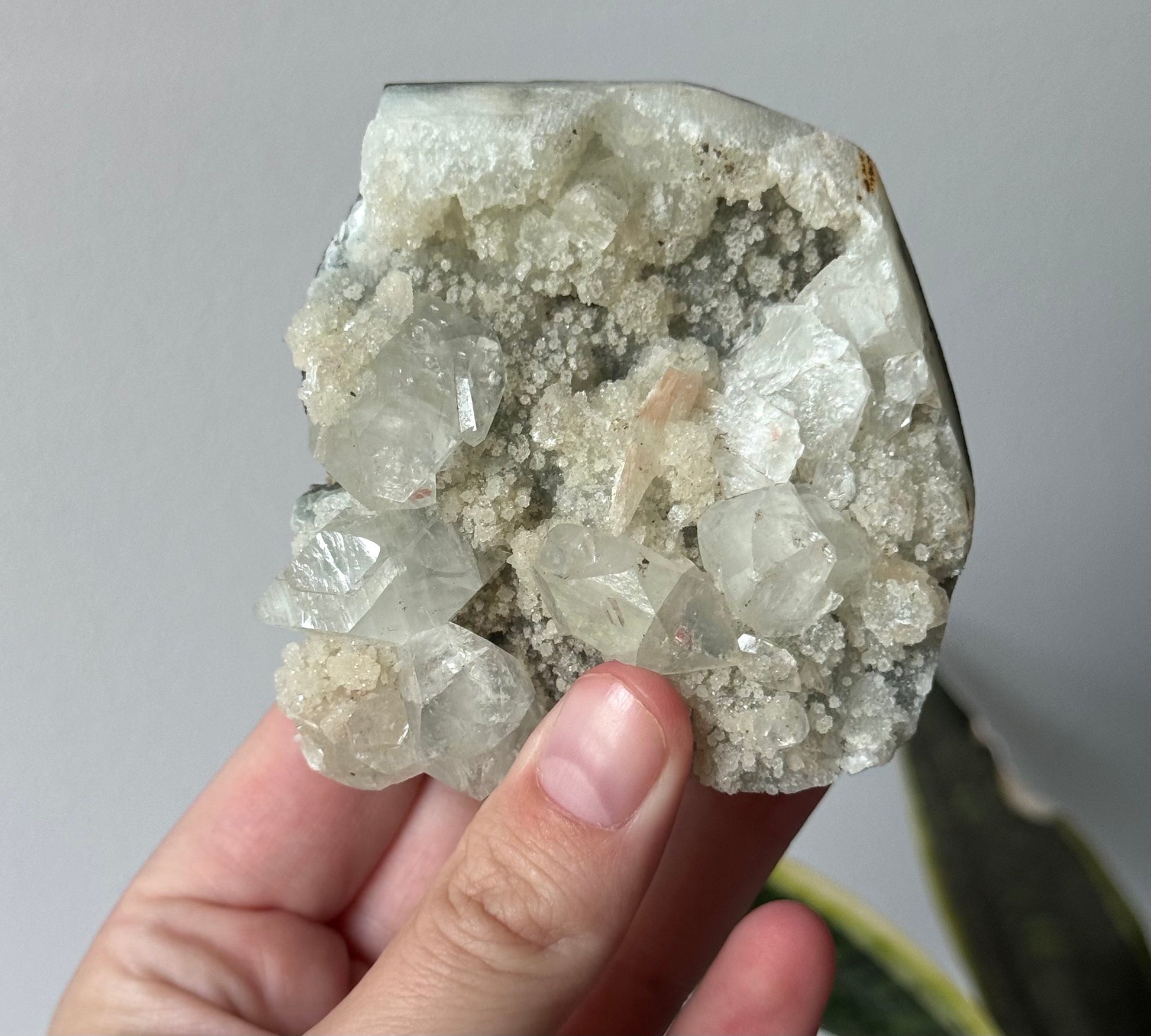 Gorgeous Apophyllite with Stilbite on Chalcedony Specimen from India