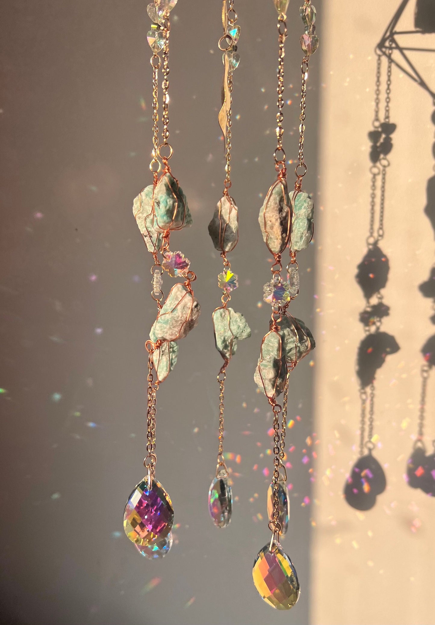 Amazonite Crystal Sun catcher