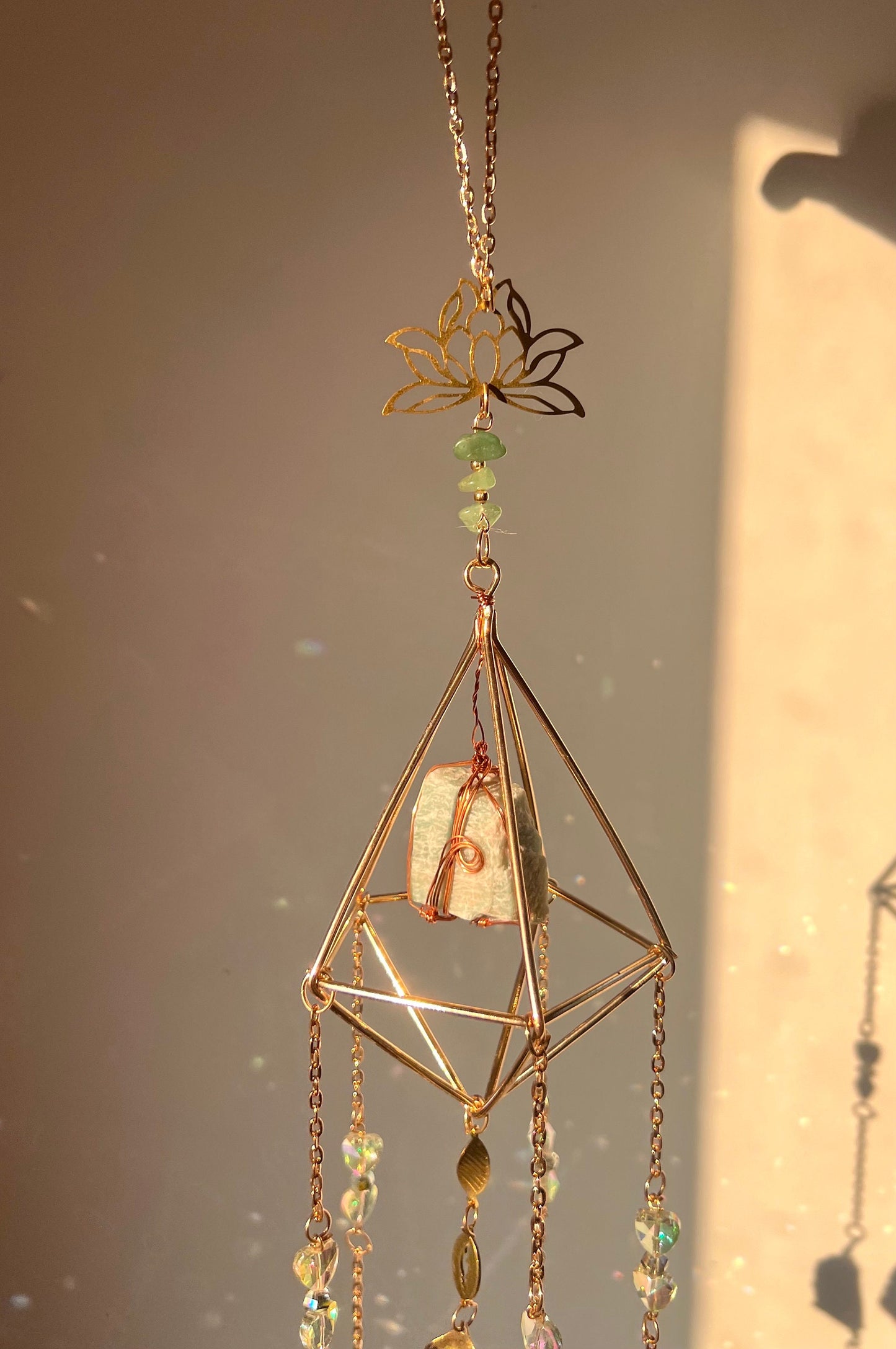 Amazonite Crystal Sun catcher