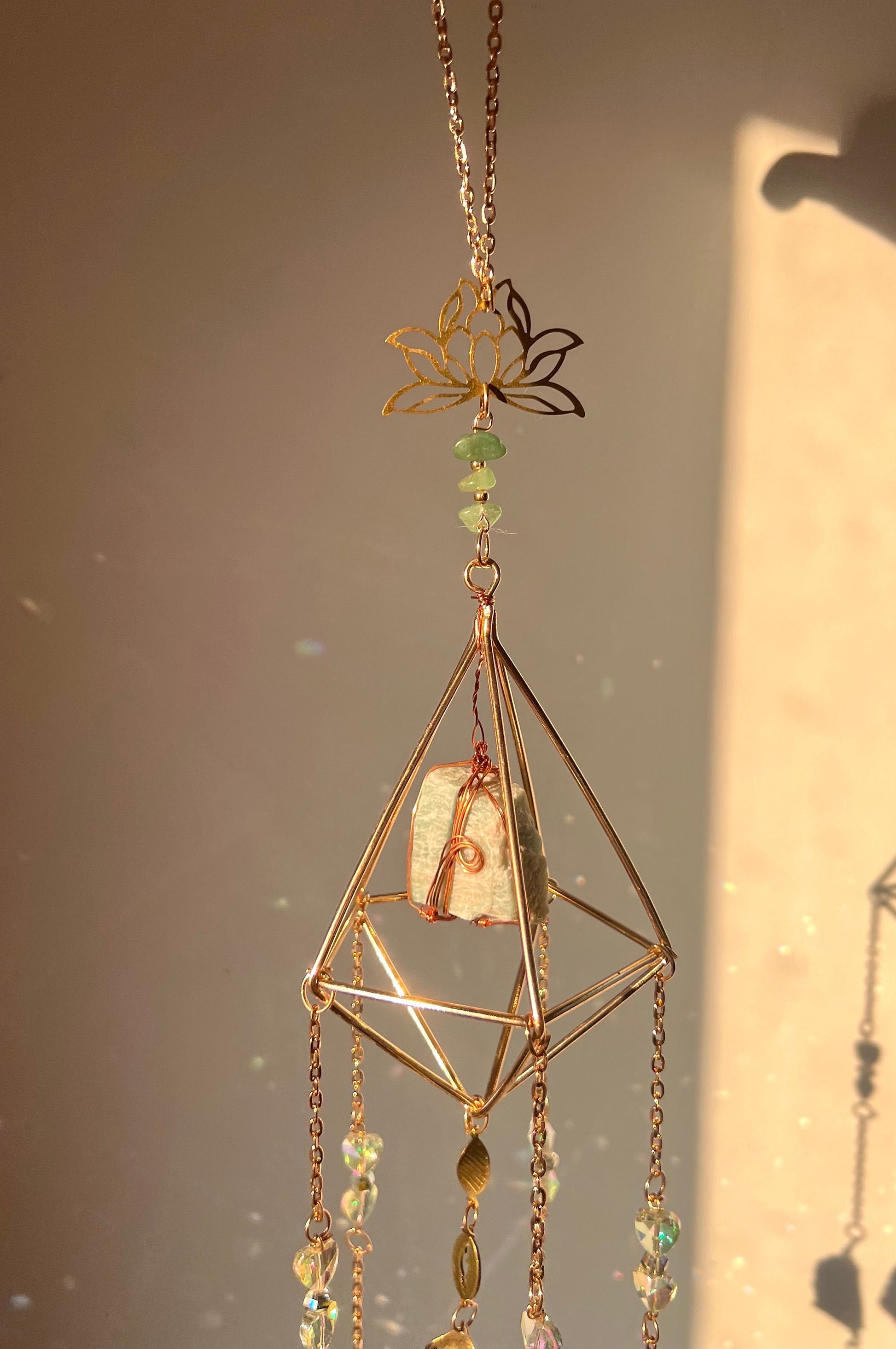 Amazonite Crystal Sun catcher