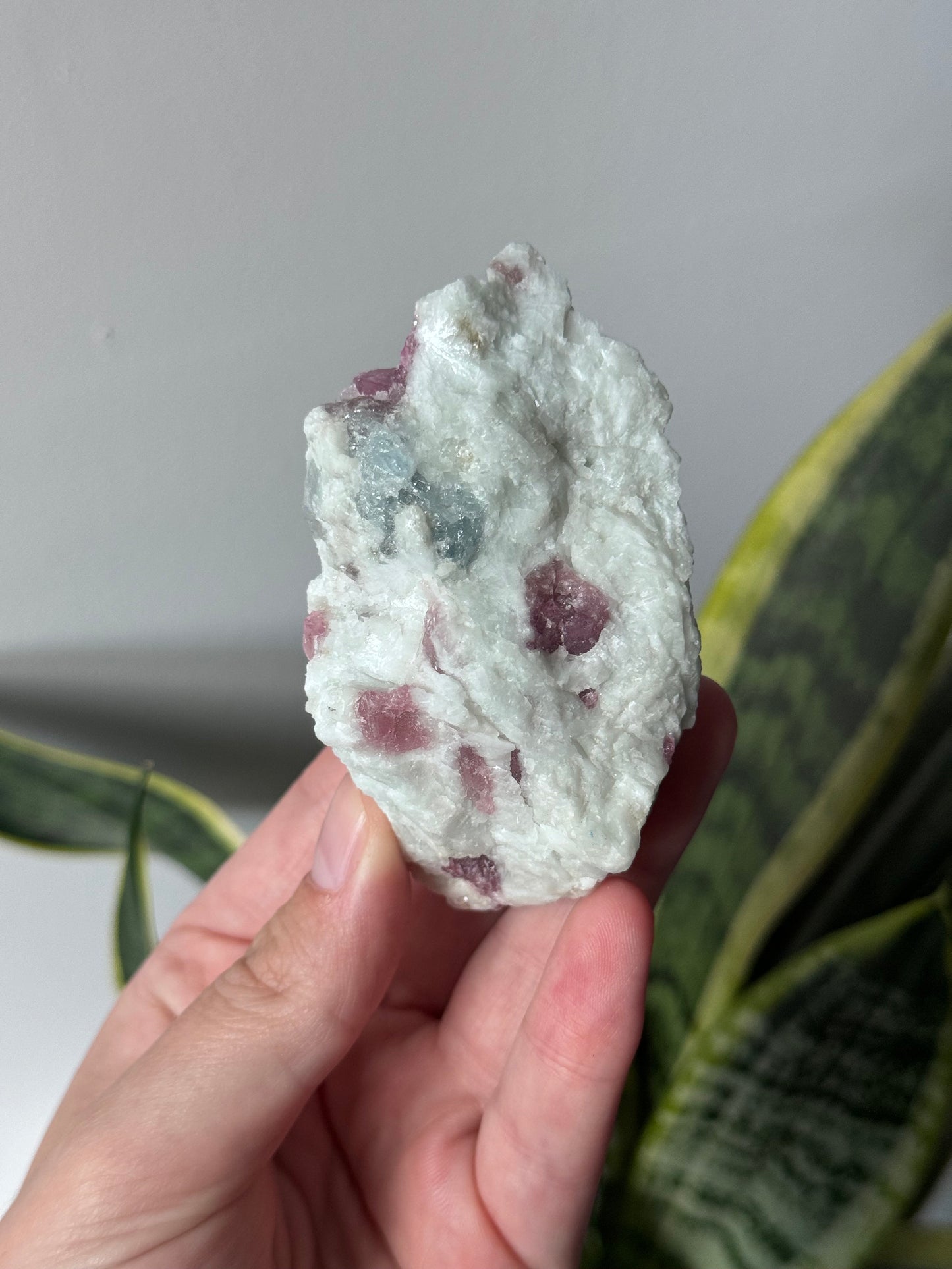 Gorgeous Pink Tourmaline on Albite with Aquamarine Specimen from Brazil