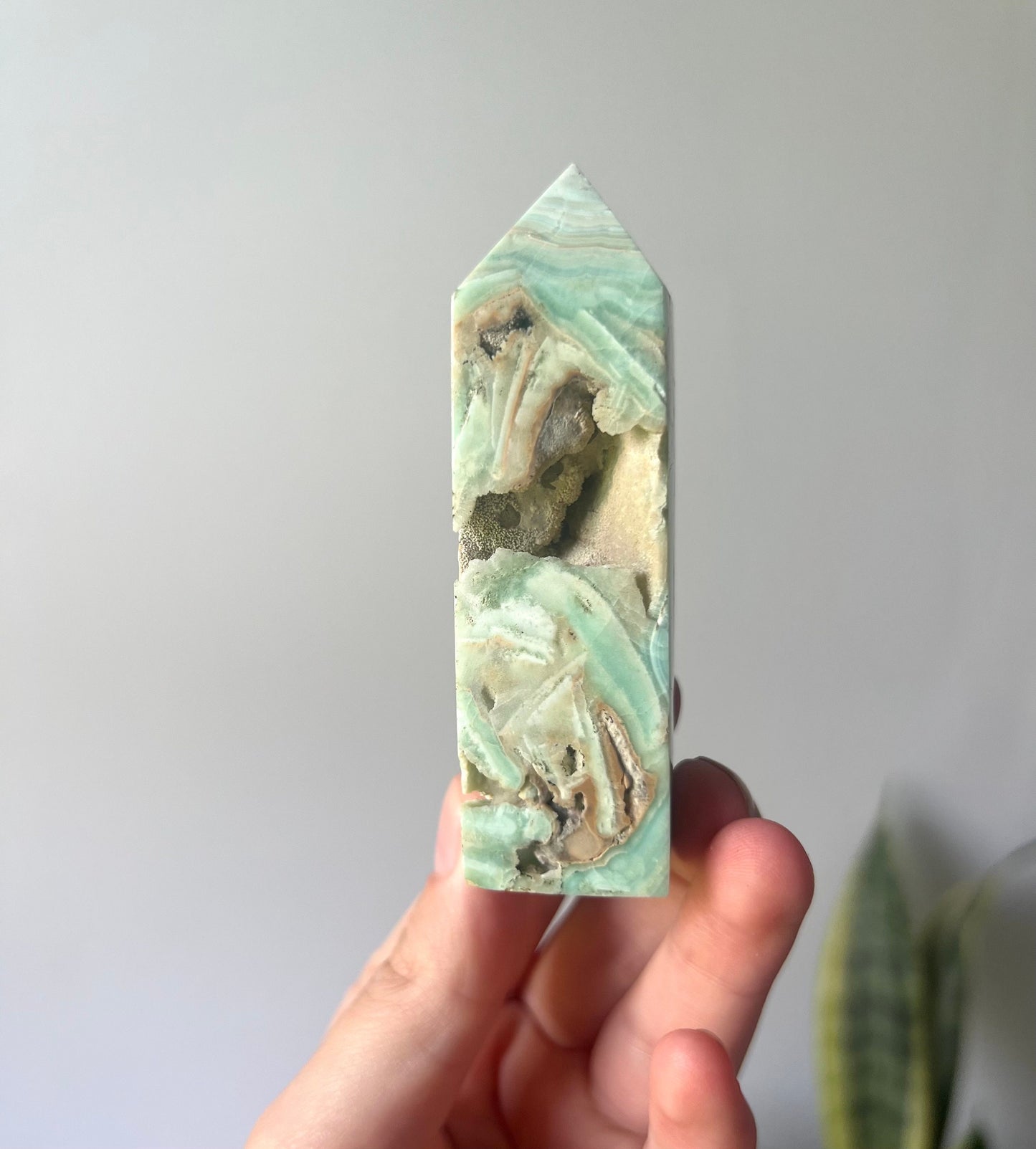 Beautiful Hemimorphite Tower |Blue Aragonite Brown Aragonite White Aragonite Tower