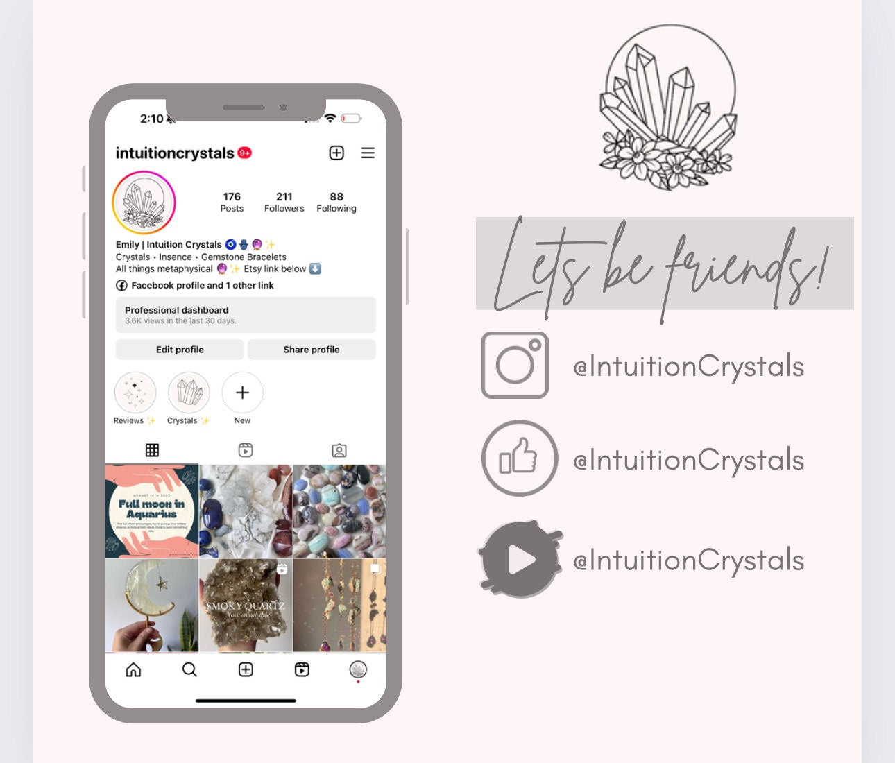 Gorgeous Tiger’s Eye Palm Stones | Intuitively Chosen