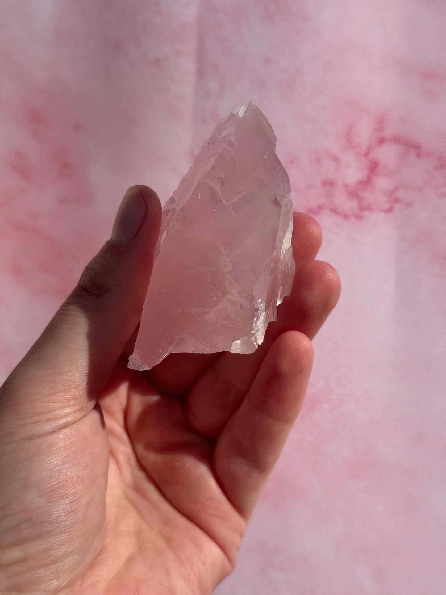 Gorgeous High Quality Rose Quartz Chunk from Brazil | Raw Rose Quartz