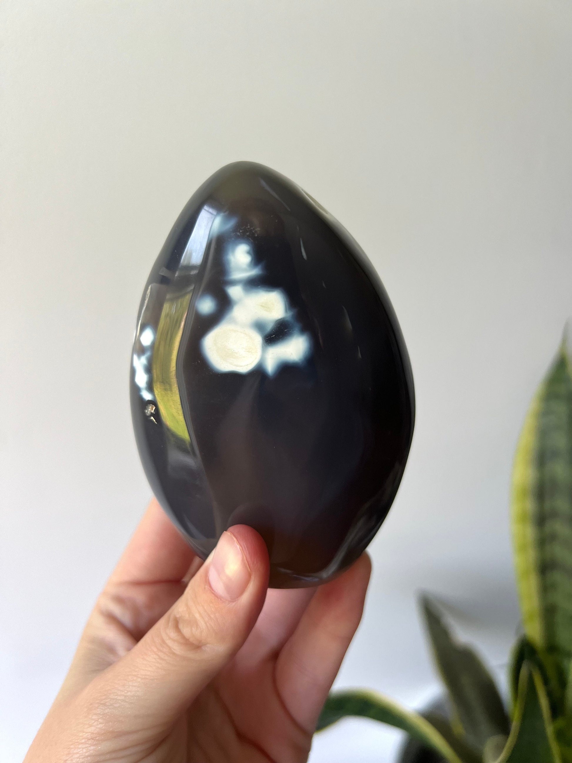 Beautiful Orca Agate Freeform | Polished Orca Agate Carving