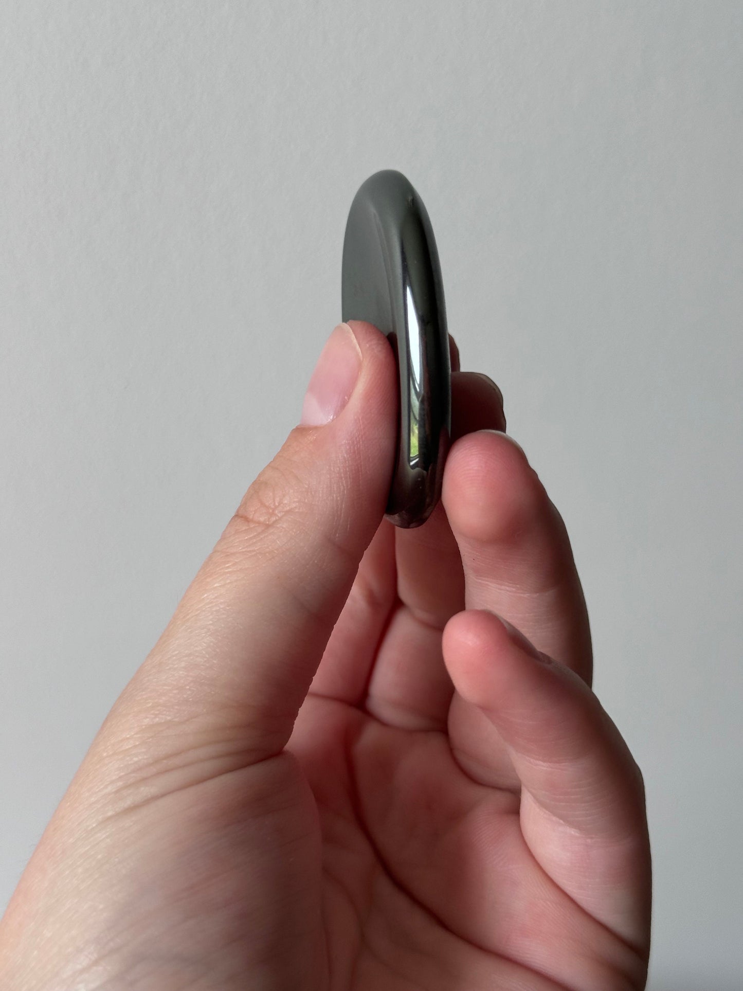 Gorgeous Hematite Worry Stone Carvings | Touch Stone Pocket Stone Thumb Stone