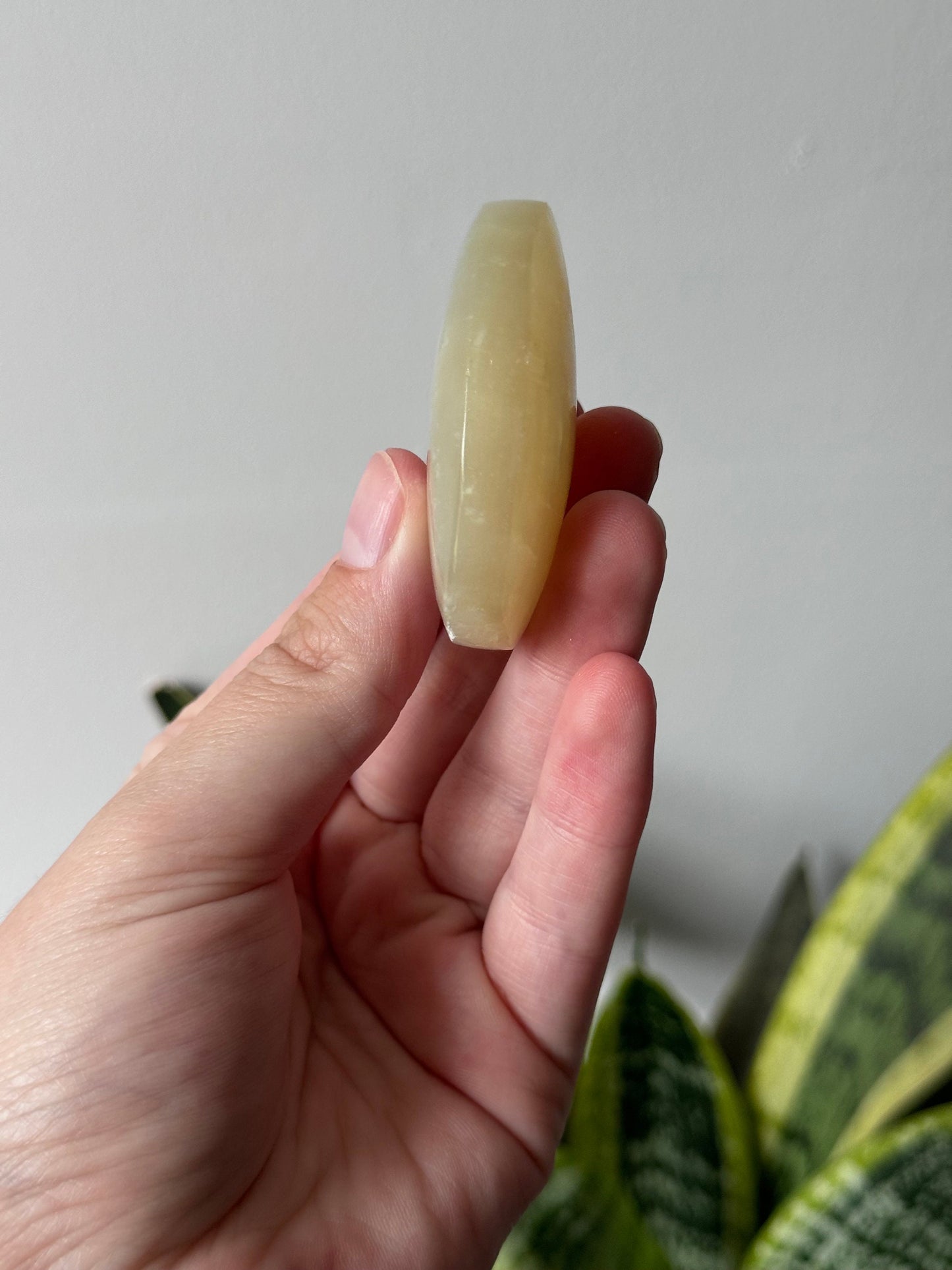 Gorgeous Flashy Moonstone Palm Stone with Blue Flash | Moonstone Palmstone