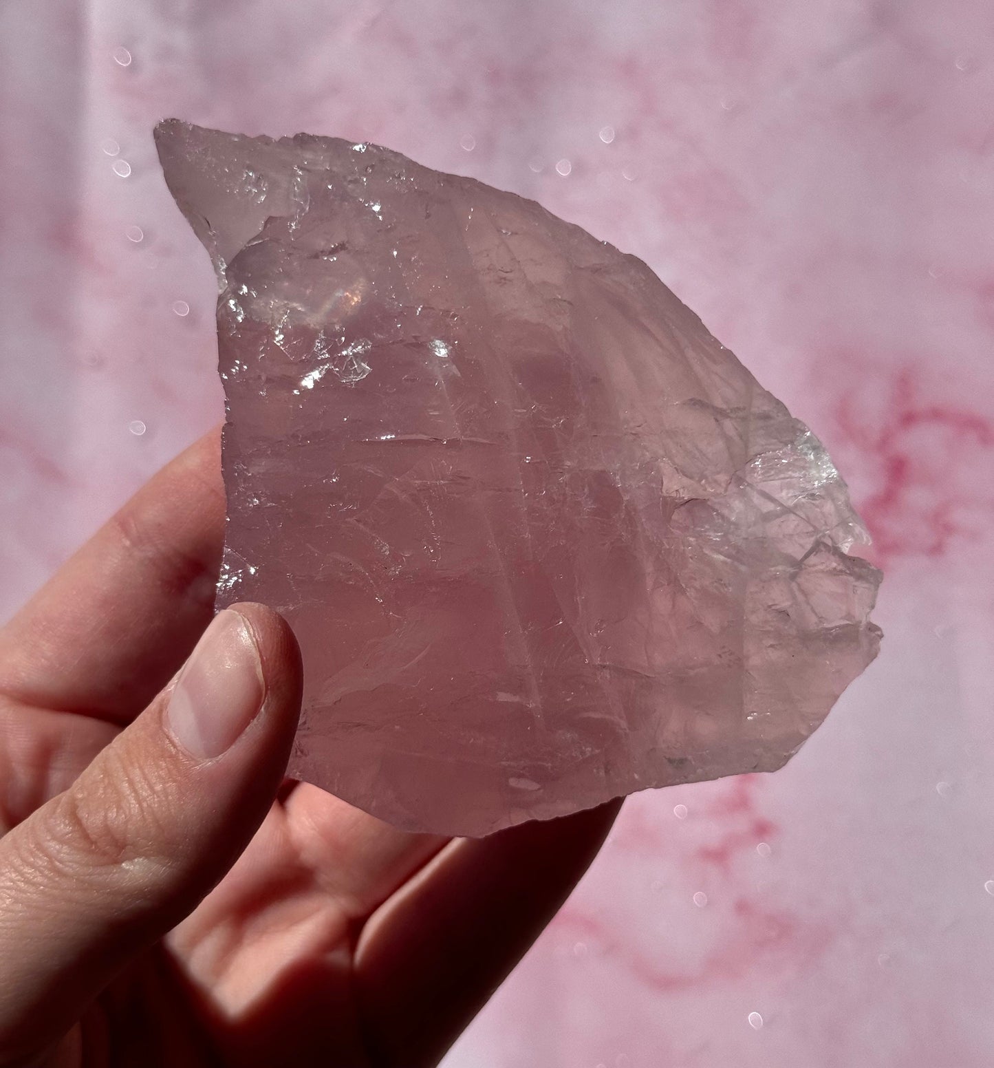 Gorgeous High Quality Rose Quartz Chunk from Brazil | Raw Rose Quartz