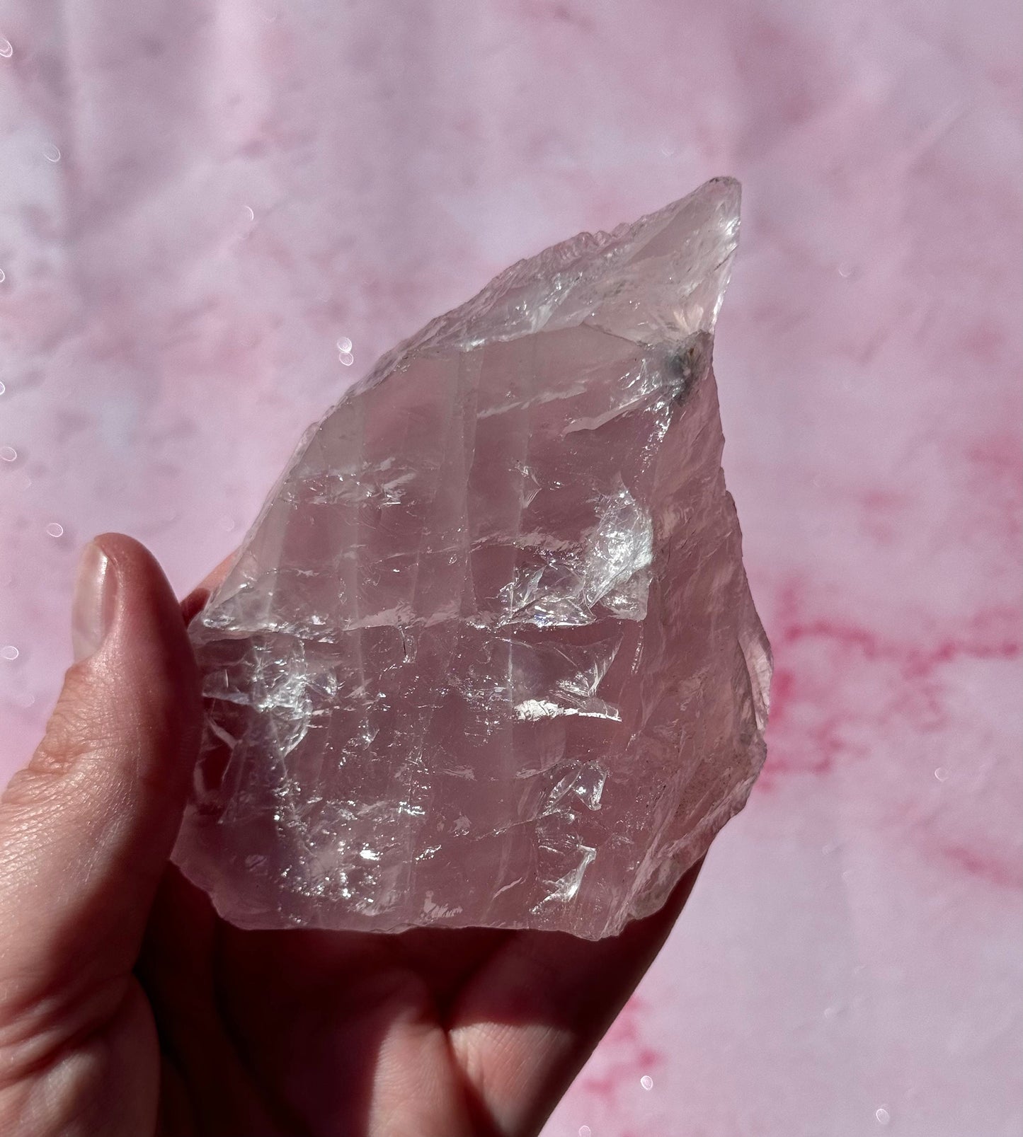 Gorgeous High Quality Rose Quartz Chunk from Brazil | Raw Rose Quartz