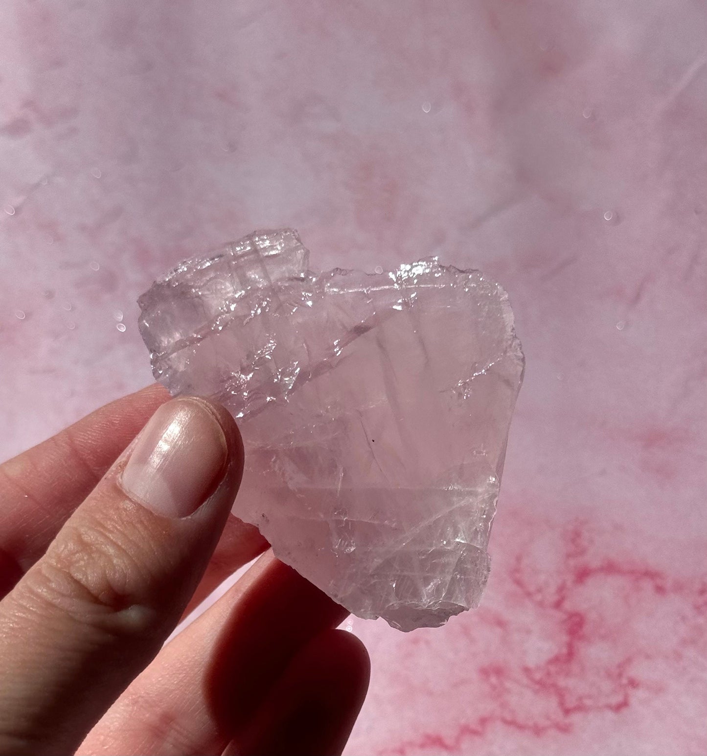 Gorgeous High Quality Rose Quartz Chunk from Brazil | Raw Rose Quartz