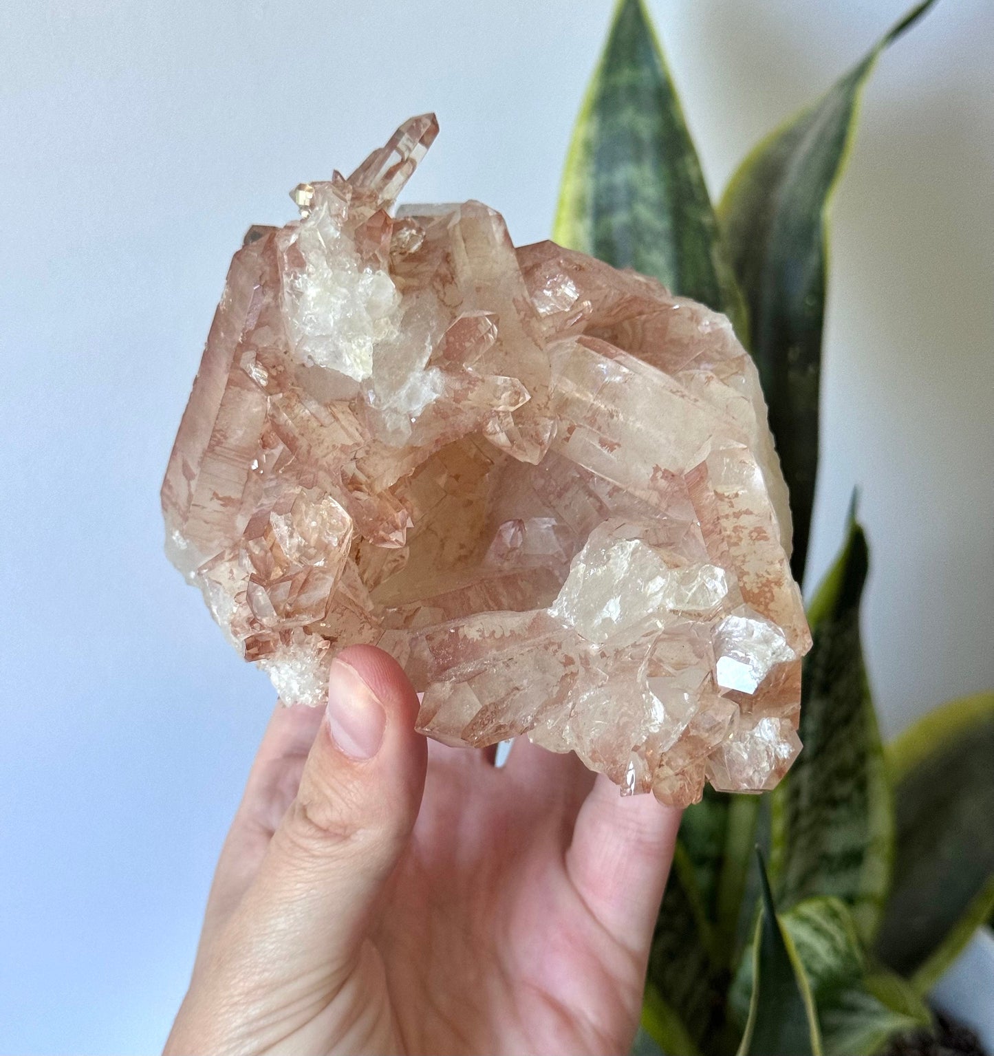 Rare High Quality Lithium Quartz Cluster from Brazil