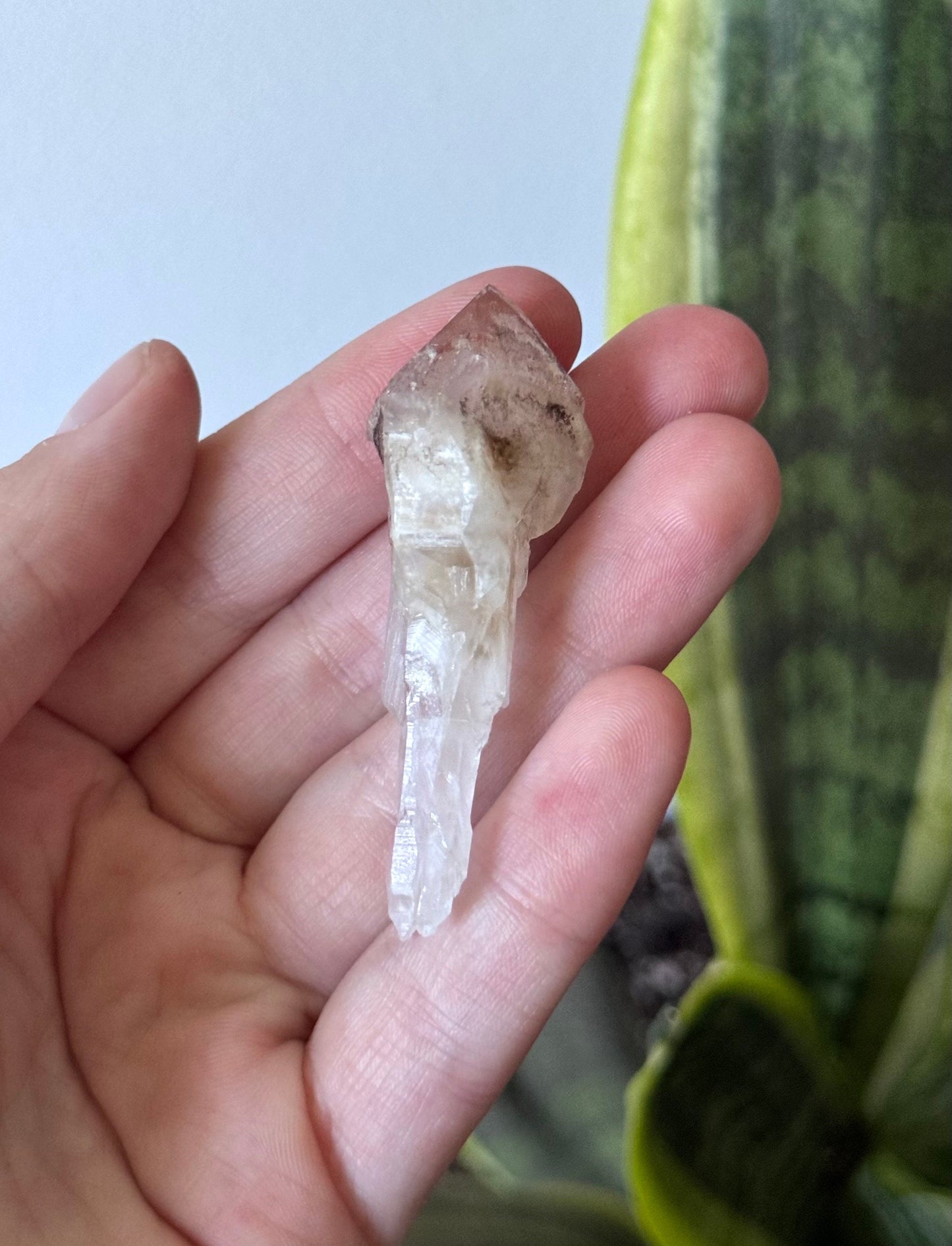Beautiful Pink Lithium Scepter Point from Brazil | Red Capped Lithium Scepter Root