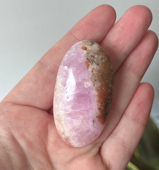 Beautiful Pink Aragonite Palm Stone From Pakistan