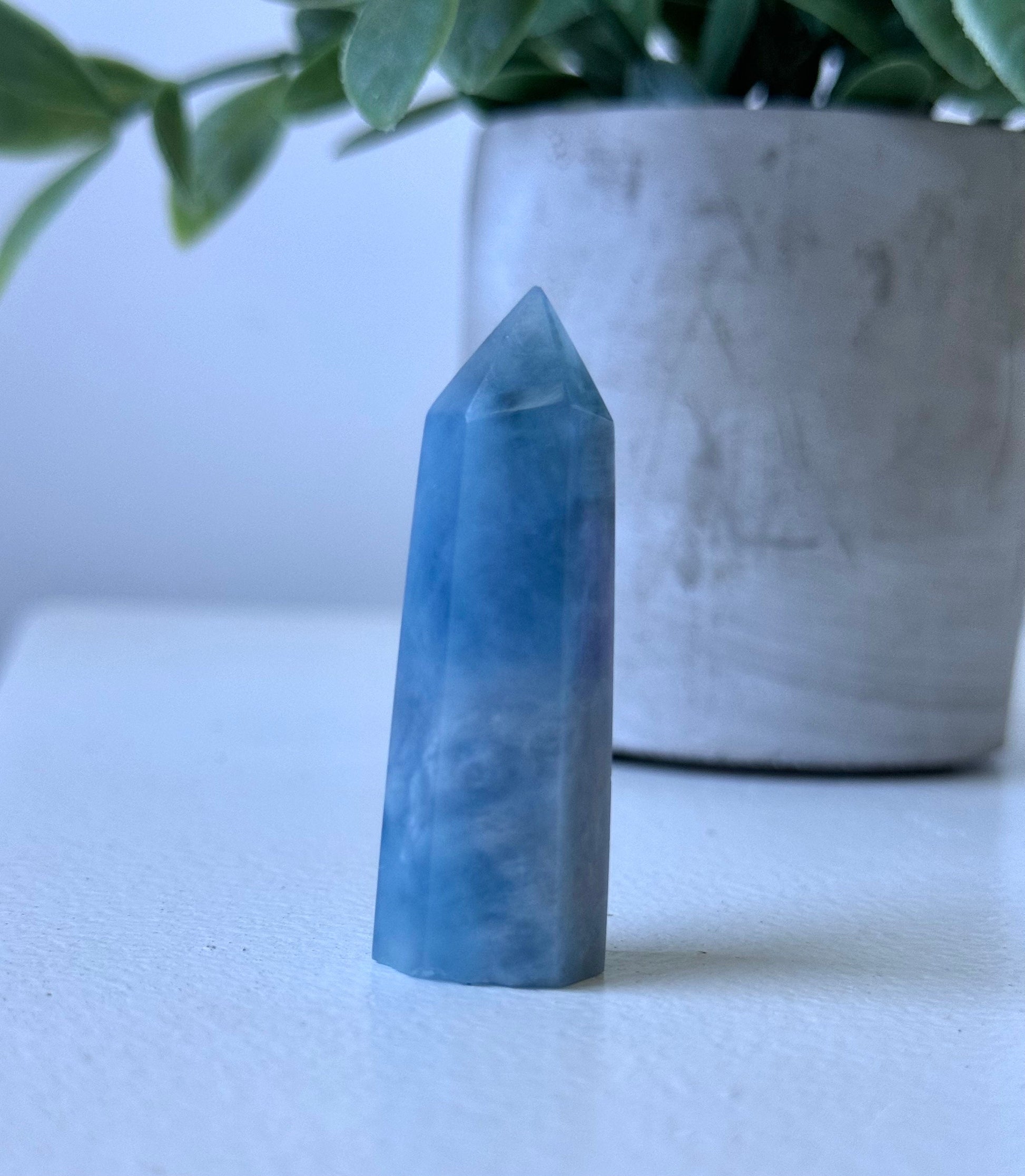 Beautiful Aquamarine Mini Tower | Small Aquamarine Obelisk