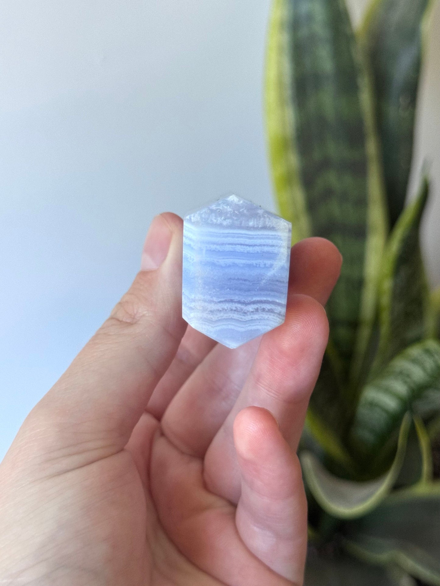Gorgeous Blue Lace Agate Obelisk | Blue Lace Agate Tower from South Africa