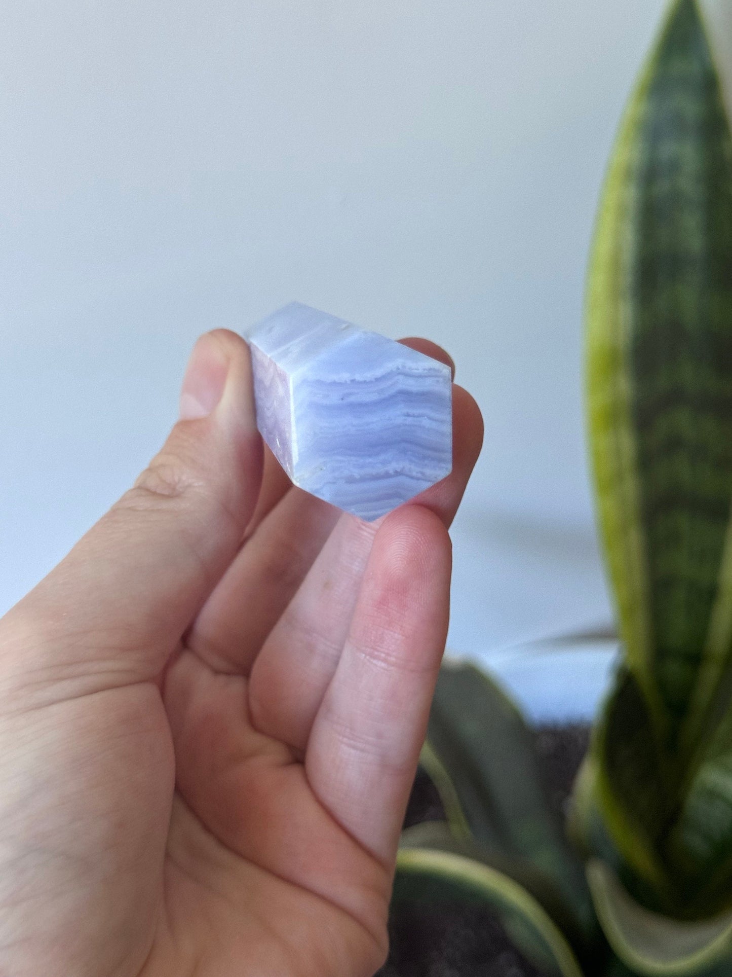 Gorgeous Blue Lace Agate Obelisk | Blue Lace Agate Tower from South Africa