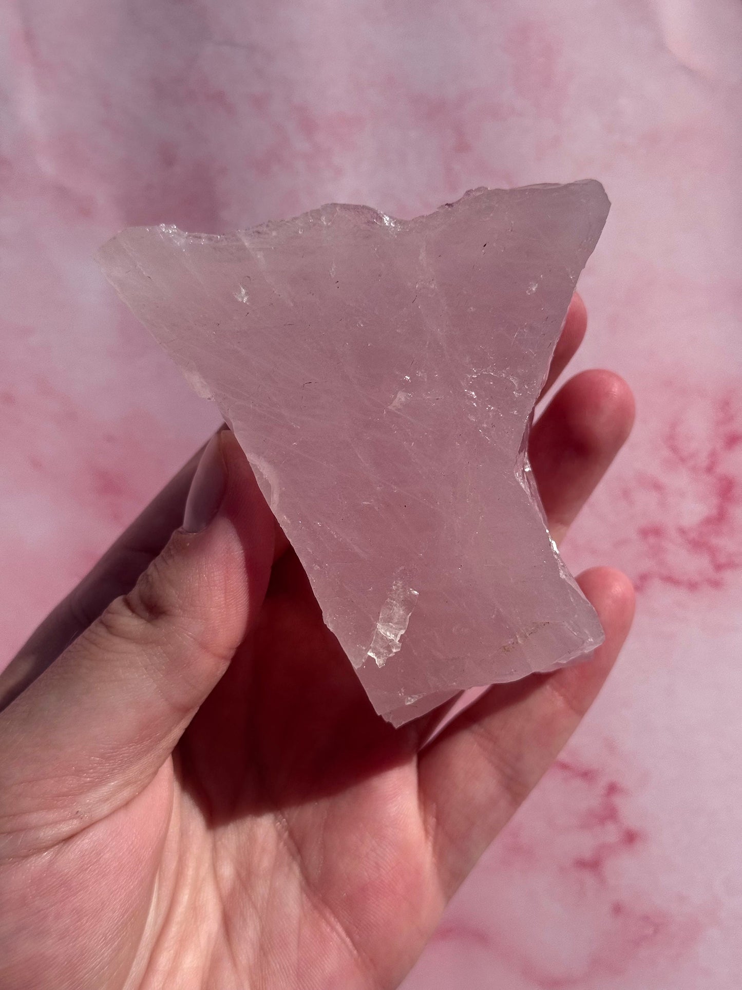 Gorgeous High Quality Rose Quartz Chunk from Brazil | Raw Rose Quartz