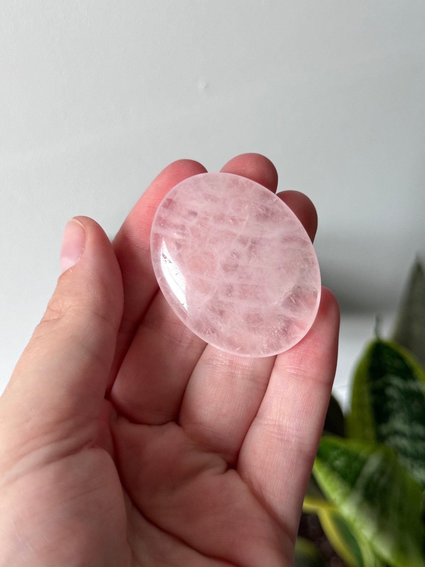 Gorgeous Rose Quartz Worry Stone Carvings | Thumb Stone Touch Stone Rose Quartz