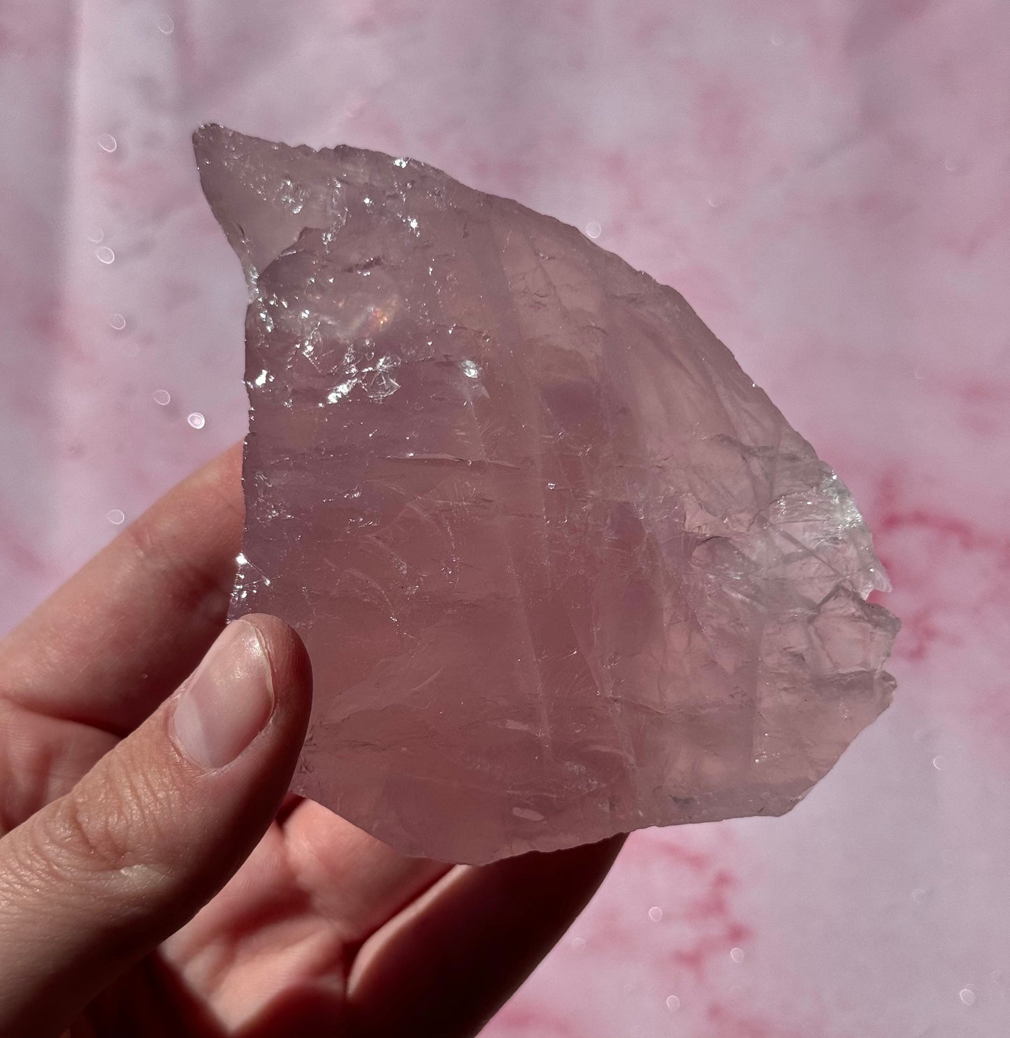 Gorgeous High Quality Rose Quartz Chunk from Brazil | Raw Rose Quartz