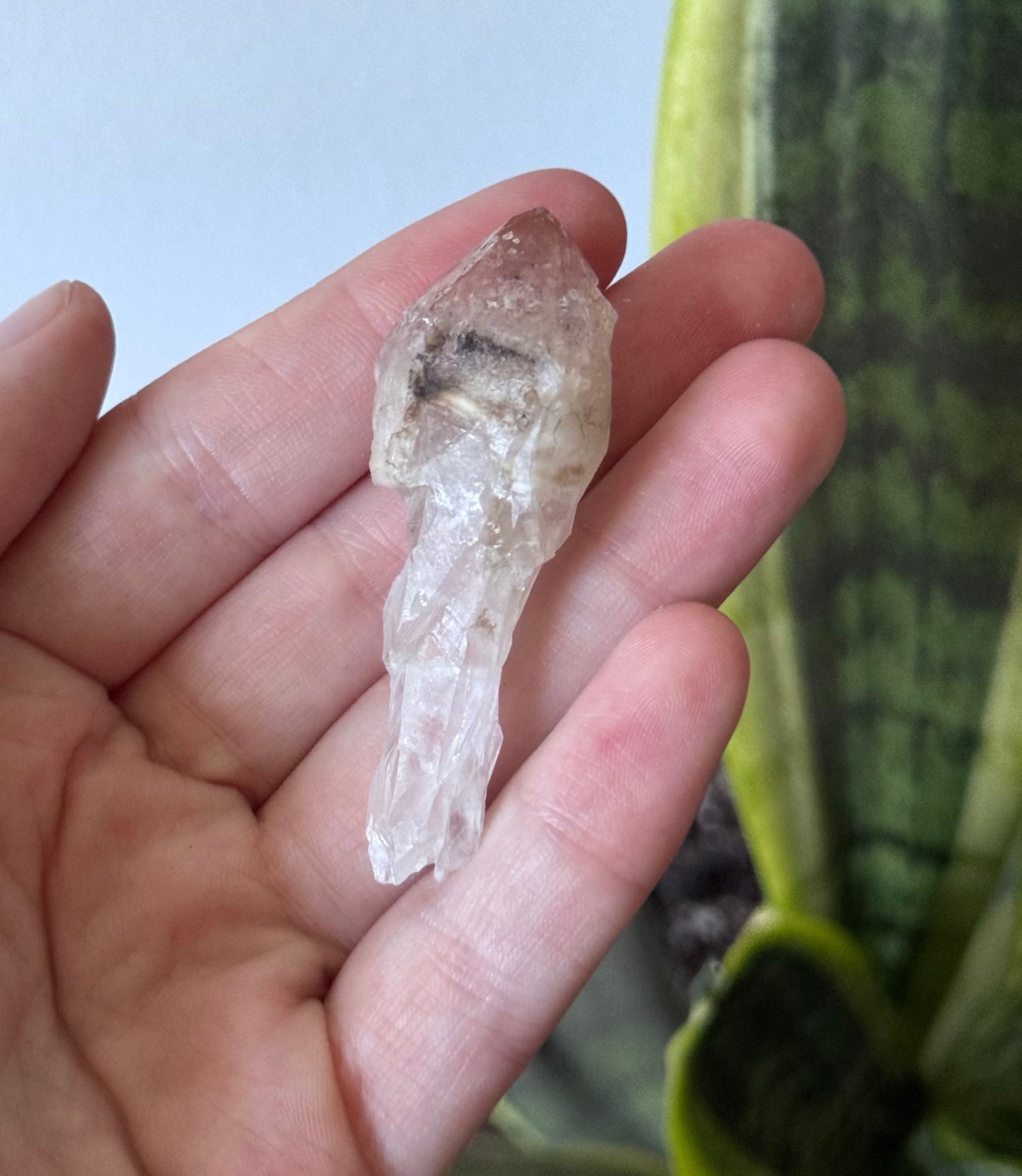 Beautiful Pink Lithium Scepter Point from Brazil | Red Capped Lithium Scepter Root