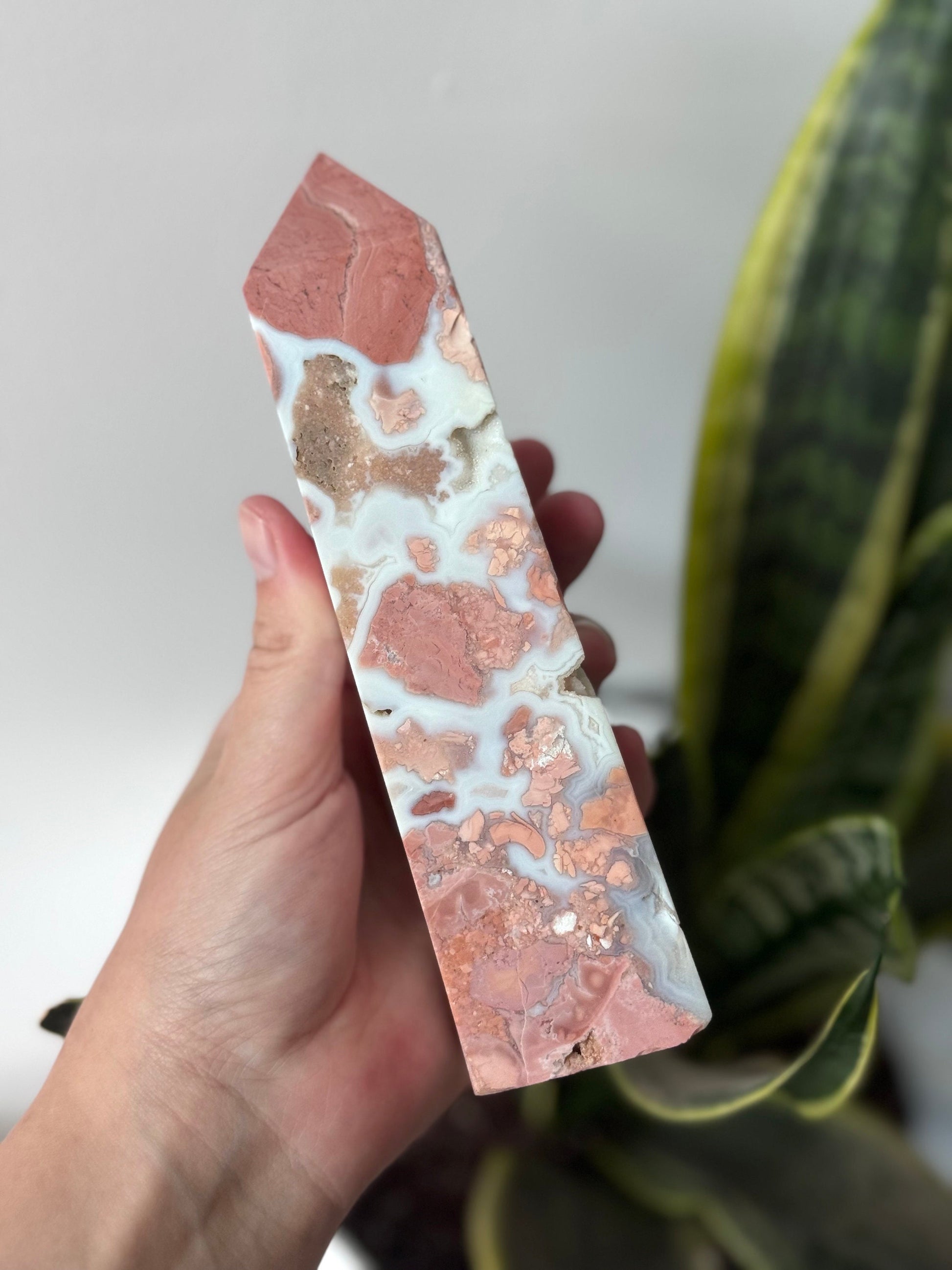 Quartz with Hematoid Inclusions Tower | Golden Healer in Quartz Obelisk