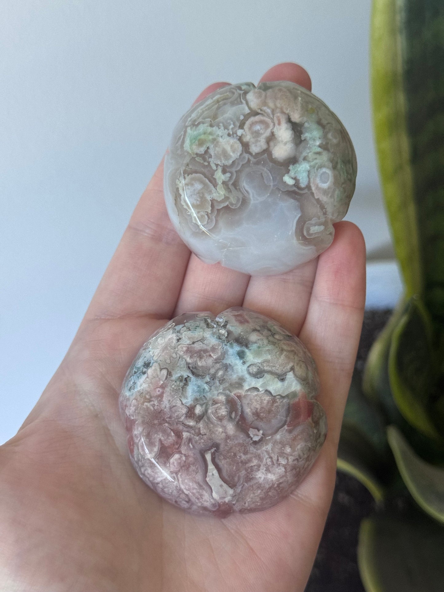 Gorgeous Green Flower Agate Rose Carving | Flower Agate Flower