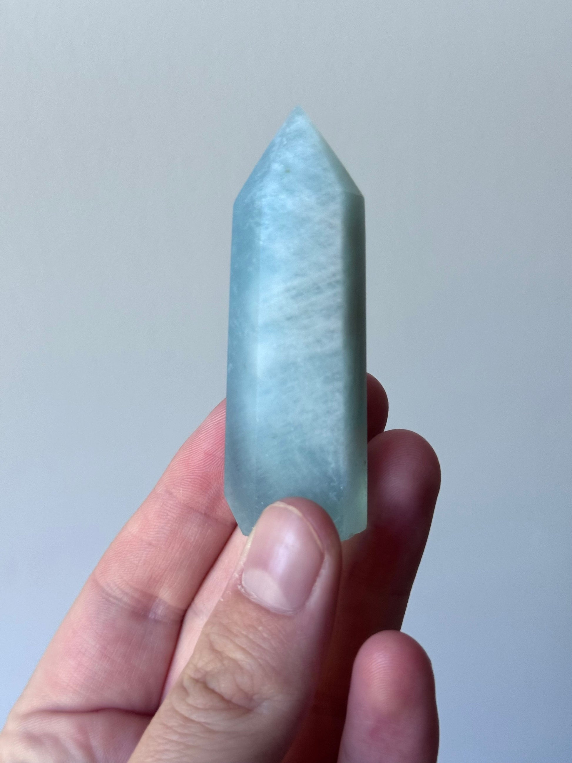 Beautiful Aquamarine Mini Tower | Small Aquamarine Obelisk