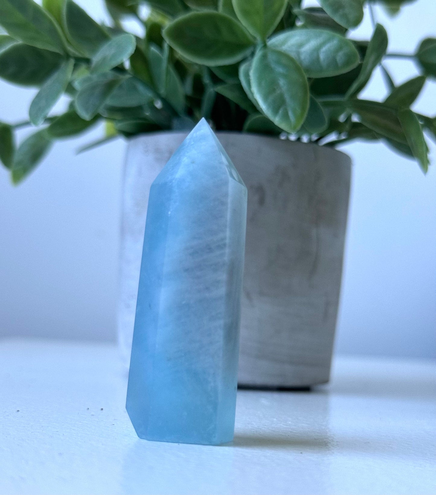 Beautiful Aquamarine Mini Tower | Small Aquamarine Obelisk