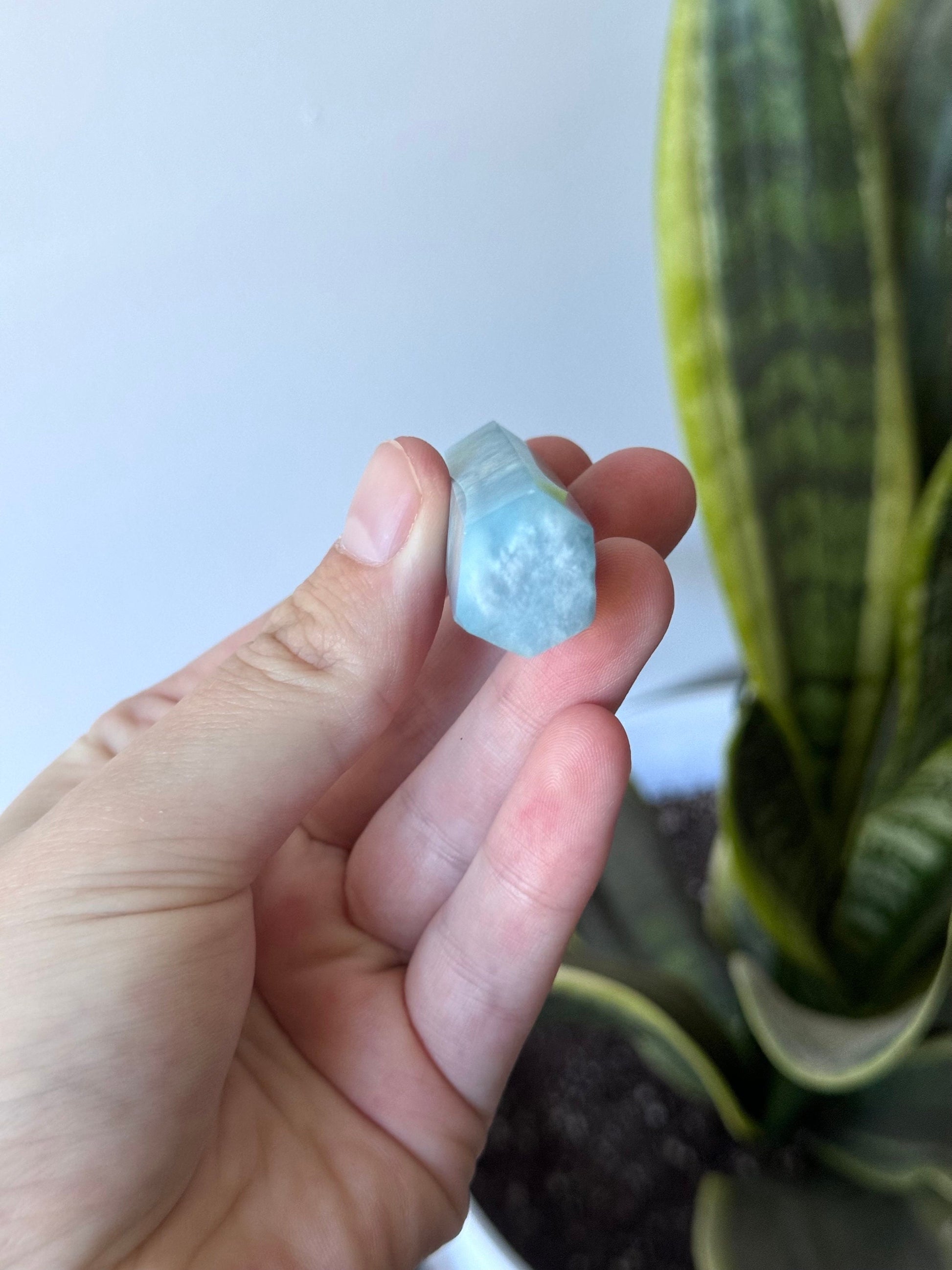 Beautiful Aquamarine Mini Tower | Small Aquamarine Obelisk