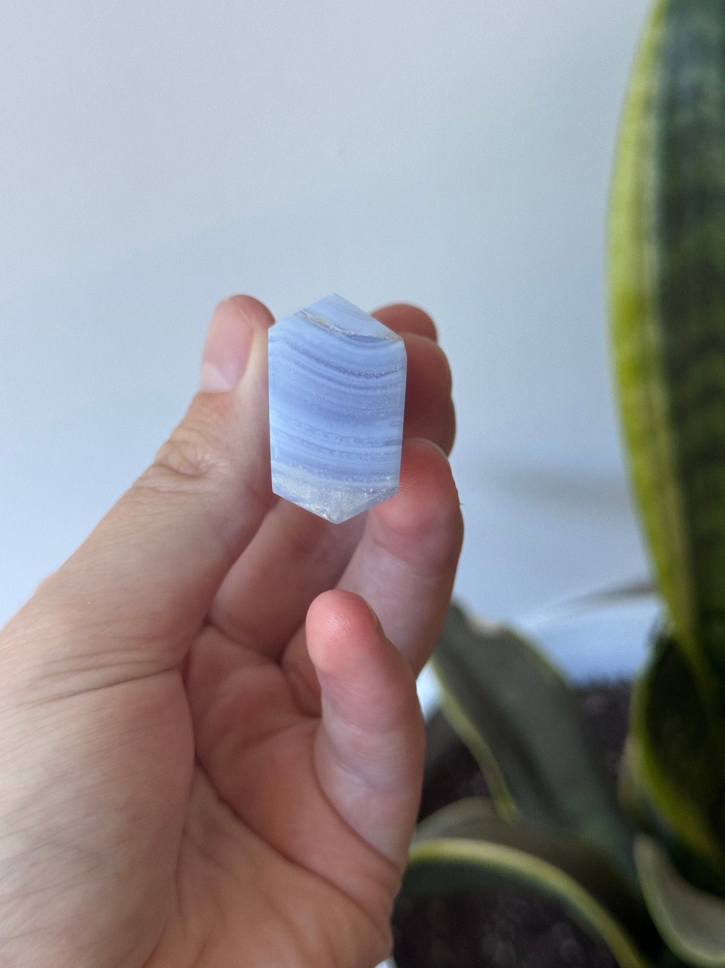Gorgeous Blue Lace Agate Obelisk | Blue Lace Agate Tower from South Africa