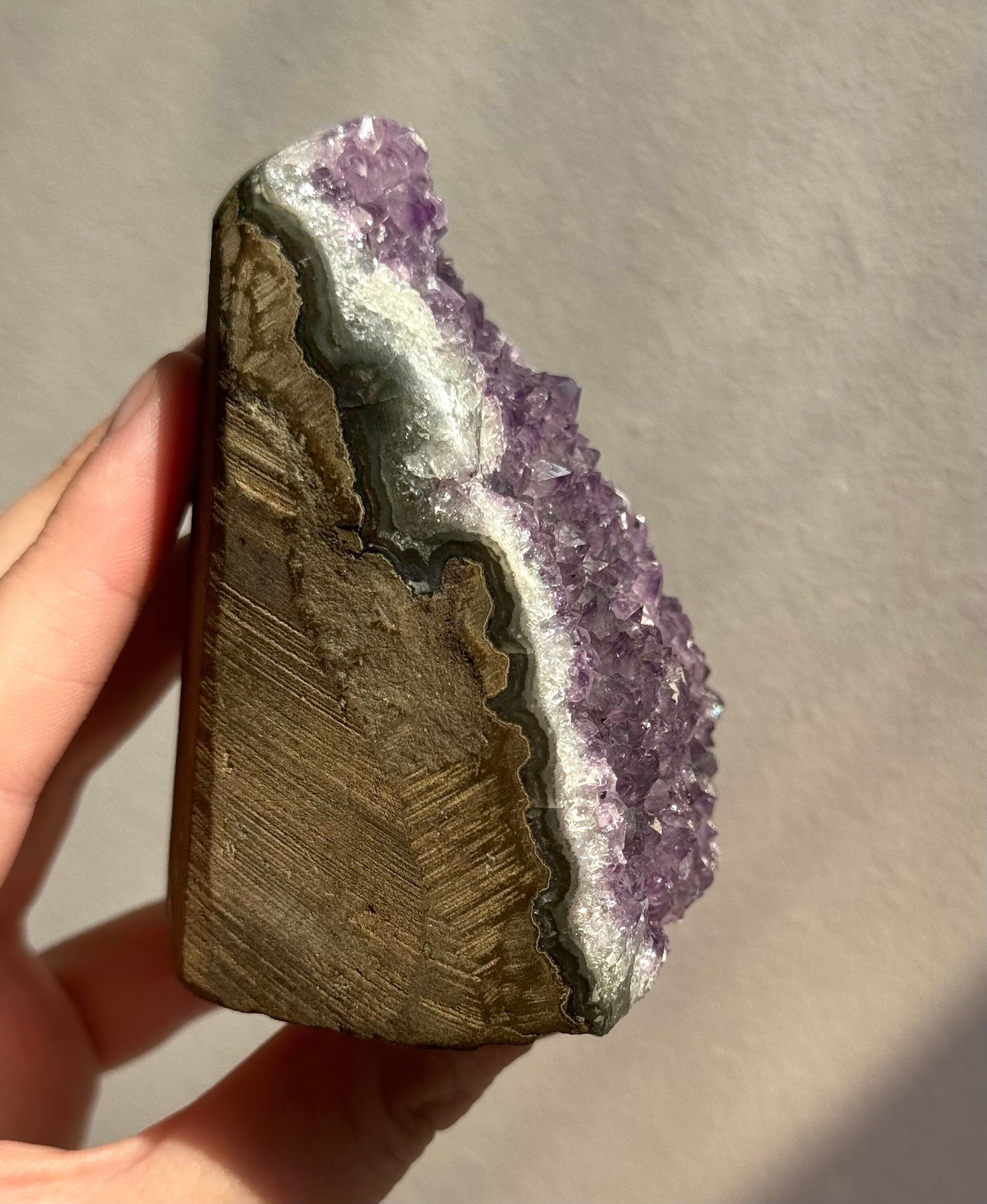 Beautiful Amethyst Cut Base Cluster | Amethyst Cluster Freeform from Uruguay