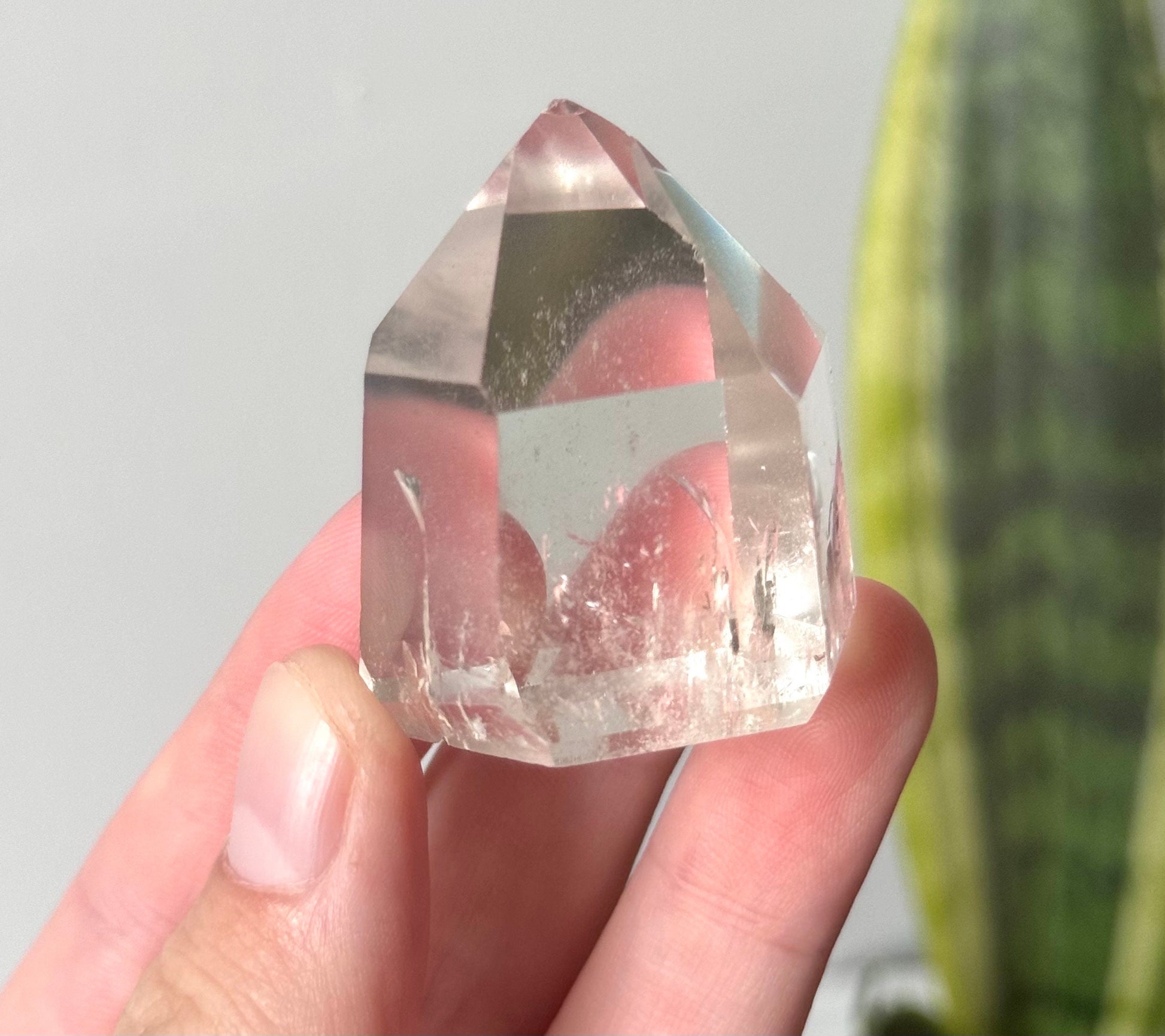Stunning Clear Quartz Generator with Rainbows | *MISFIT Clear Quartz Point Quartz Tower Obelisk