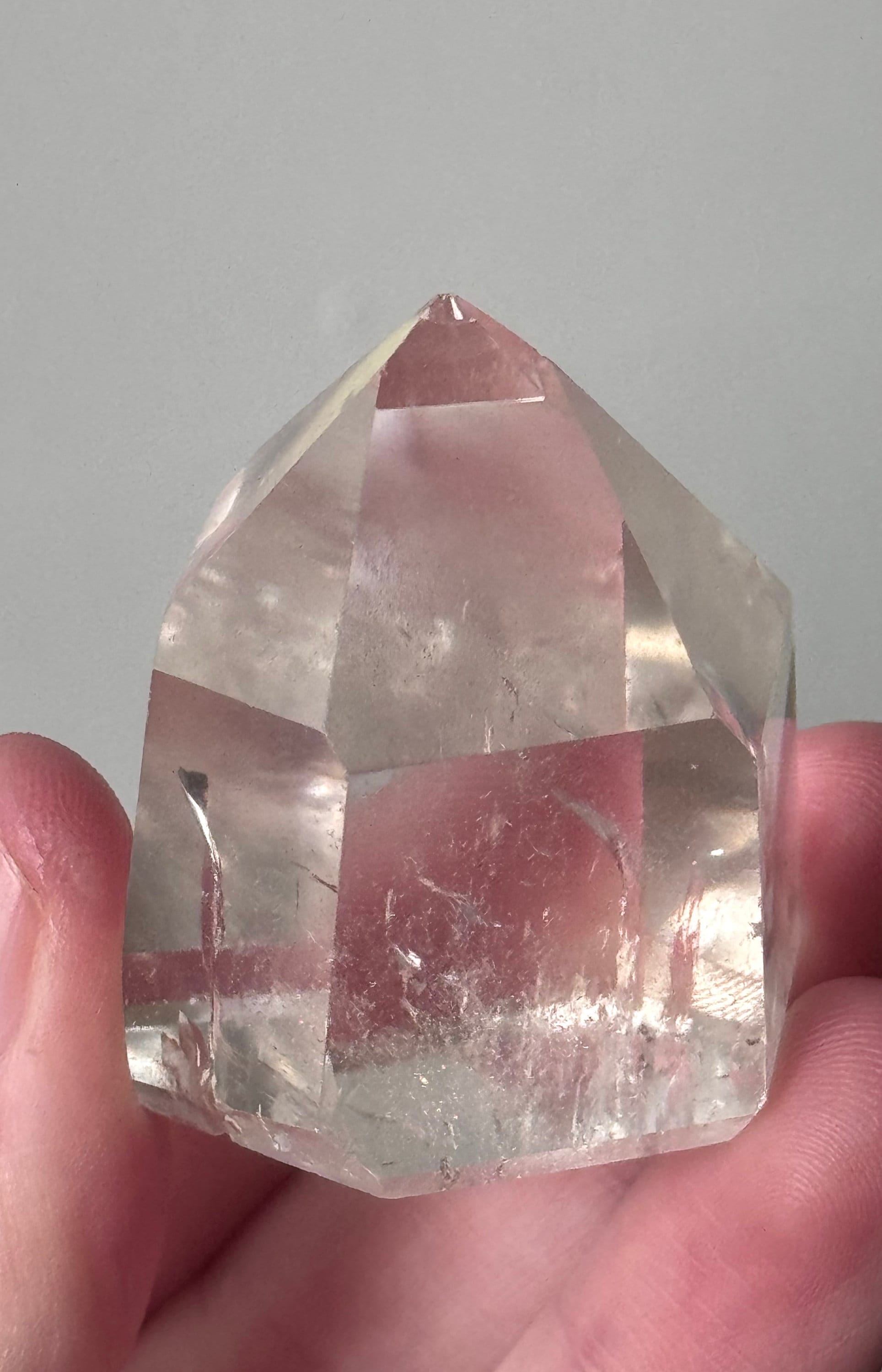 Stunning Clear Quartz Generator with Rainbows | *MISFIT Clear Quartz Point Quartz Tower Obelisk