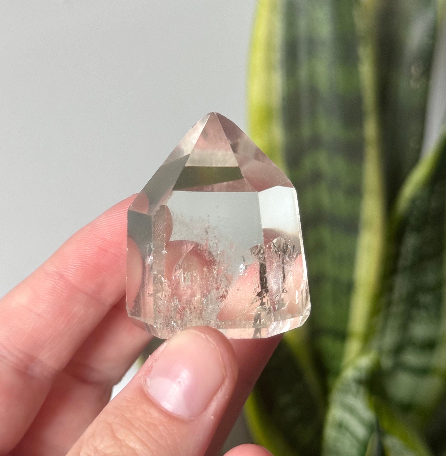 Stunning Clear Quartz Generator with Rainbows | *MISFIT Clear Quartz Point Quartz Tower Obelisk