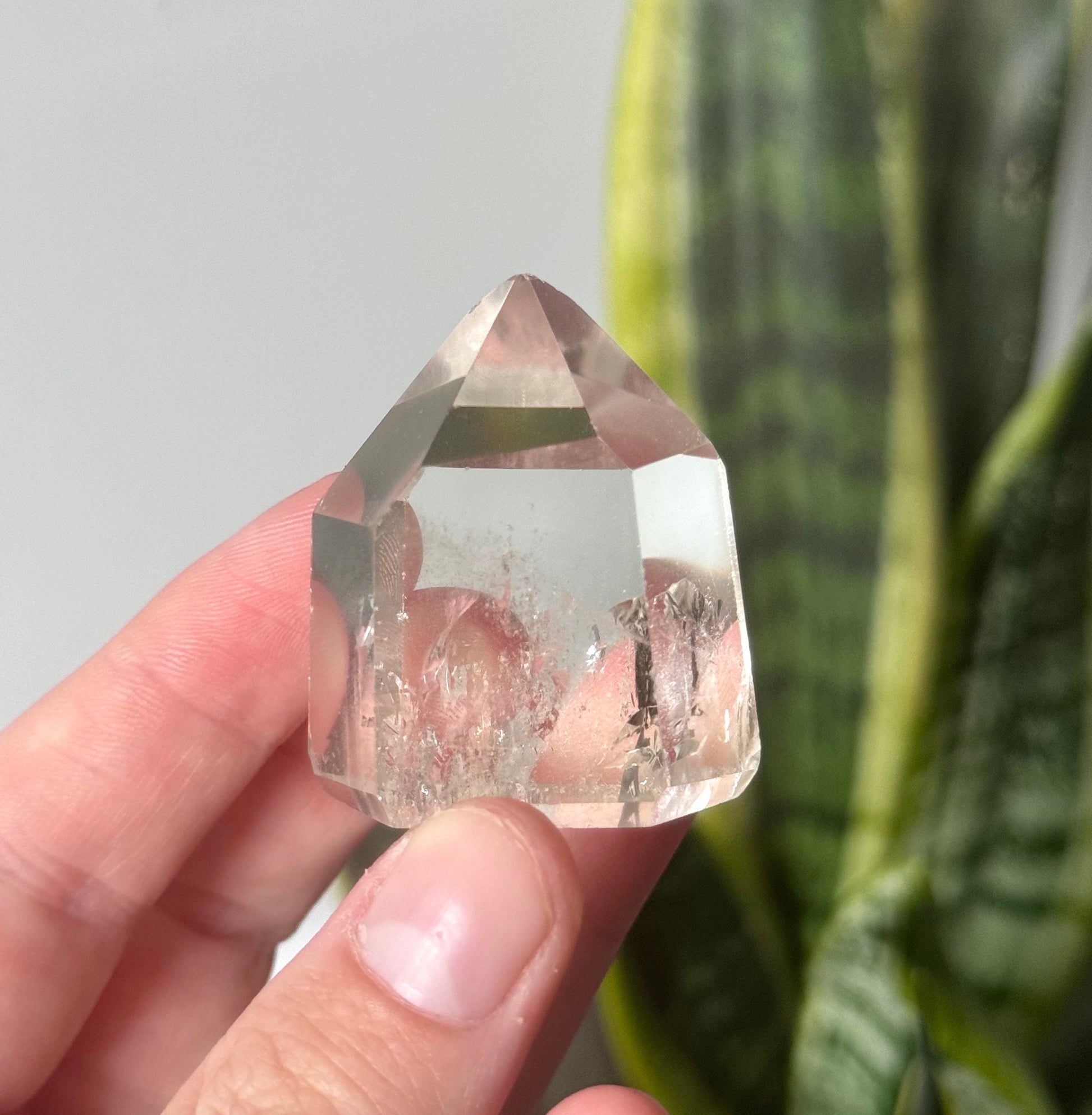 Stunning Clear Quartz Generator with Rainbows | *MISFIT Clear Quartz Point Quartz Tower Obelisk