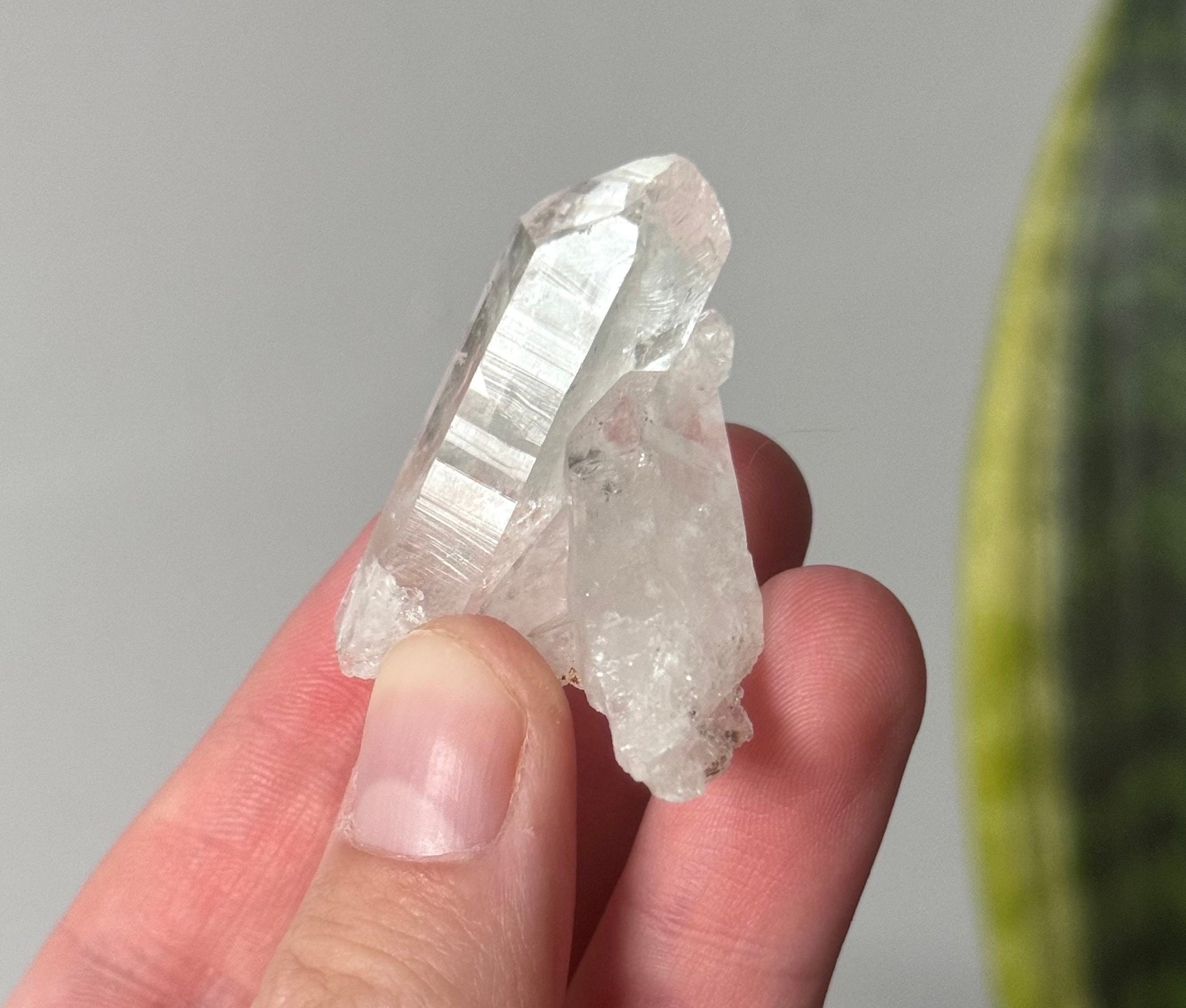 Beautiful Cross Twin Lemurian Quartz Points from Brazil | Lemurian Twin Castle