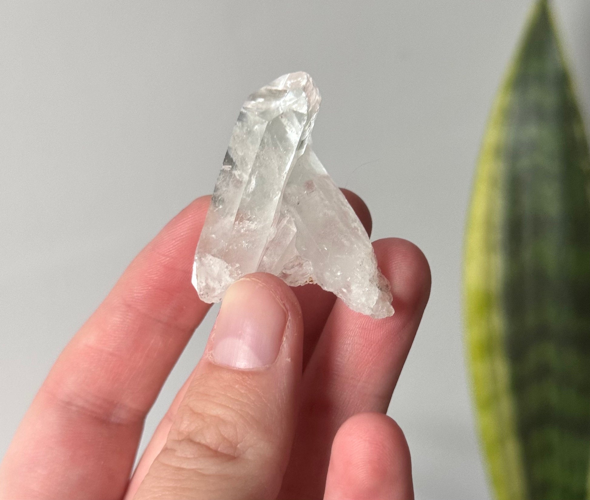 Beautiful Cross Twin Lemurian Quartz Points from Brazil | Lemurian Twin Castle