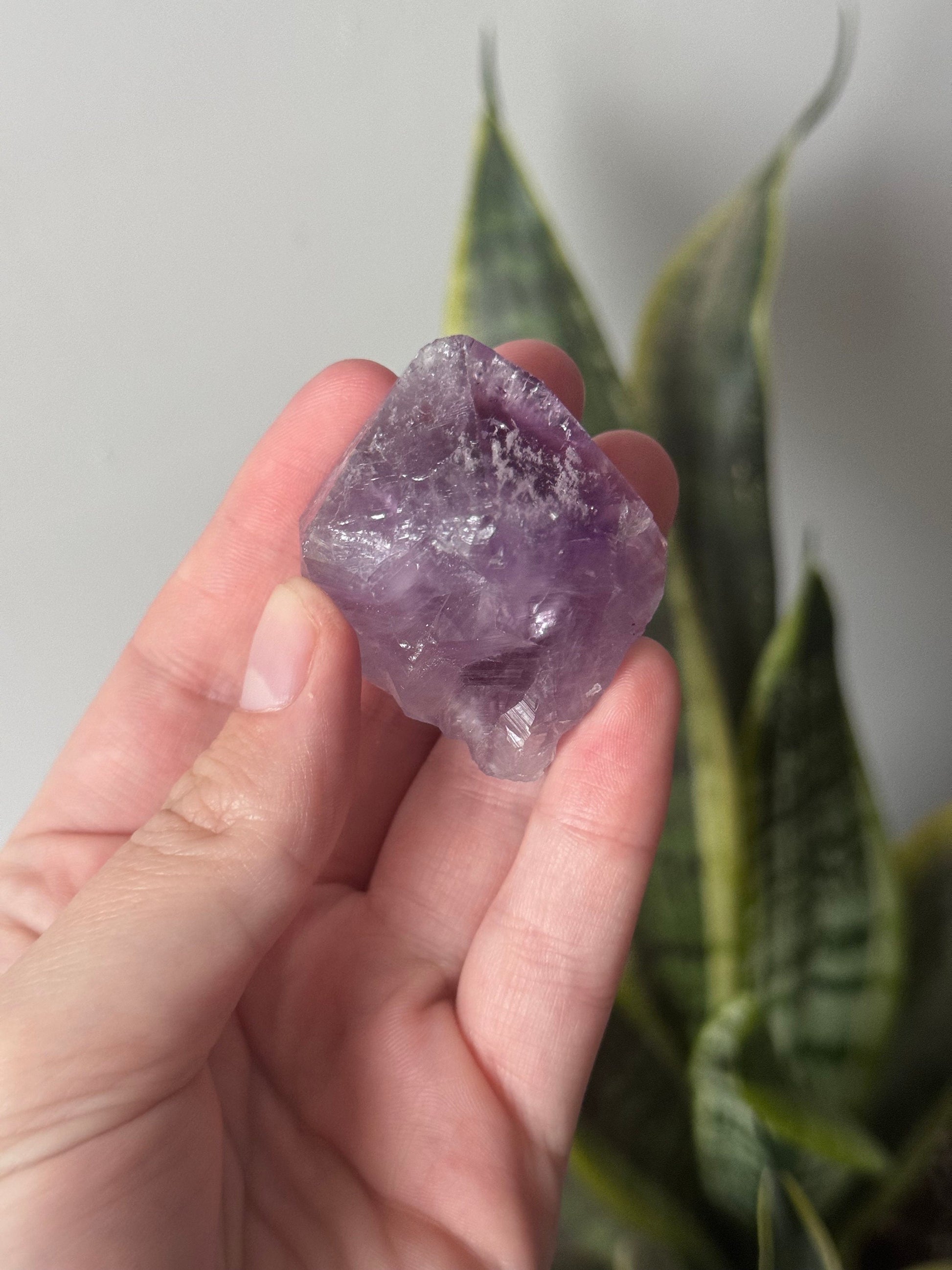 Beautiful Deep Purple Raw Amethyst Chunk from Brazil | Raw Amethyst Point