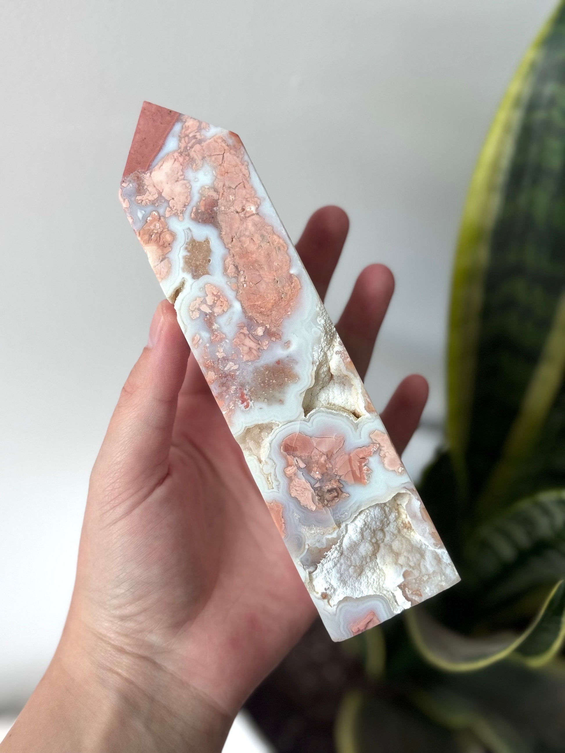 Quartz with Hematoid Inclusions Tower | Golden Healer in Quartz Obelisk