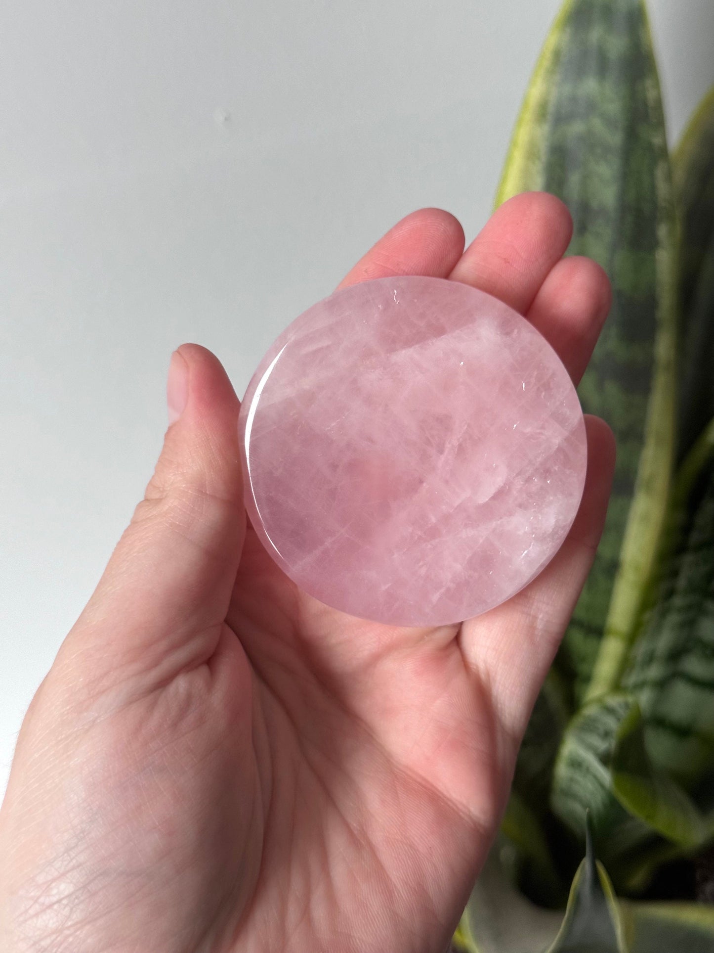 Beautiful Rose Quartz Trinket Dish | Small Rose Quartz Bowl