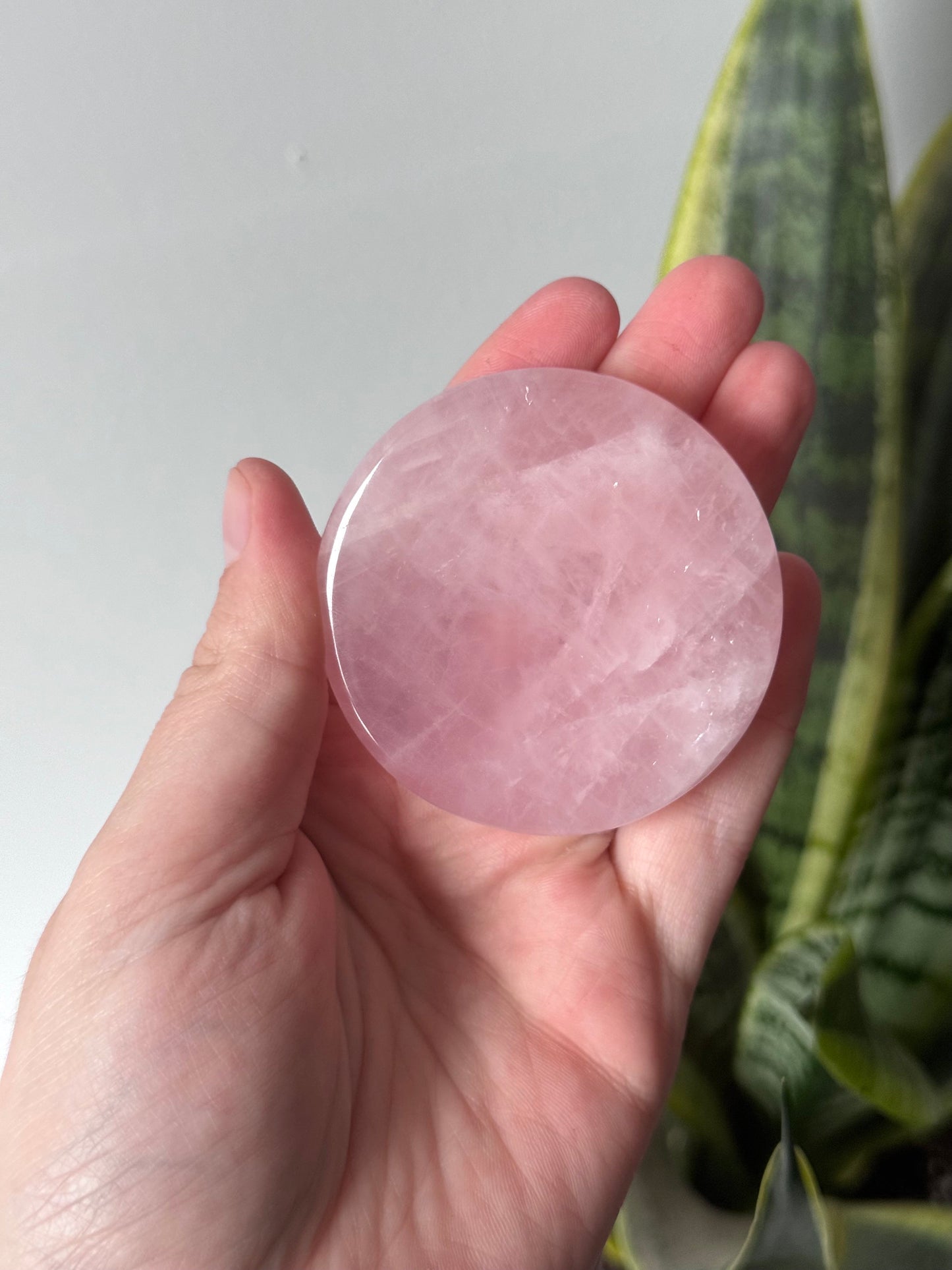 Beautiful Rose Quartz Trinket Dish | Small Rose Quartz Bowl