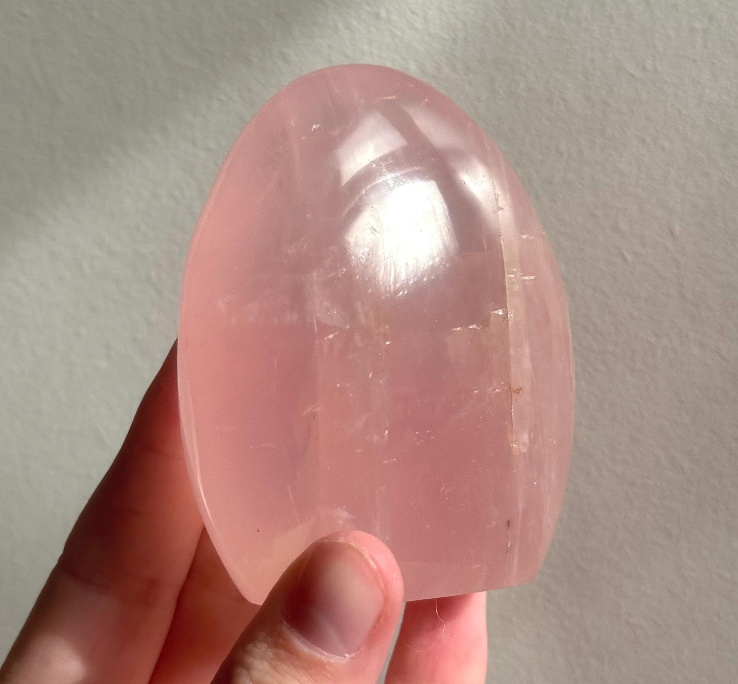 Beautiful Veinless Ocean Jasper Palm Stone from Madagascar