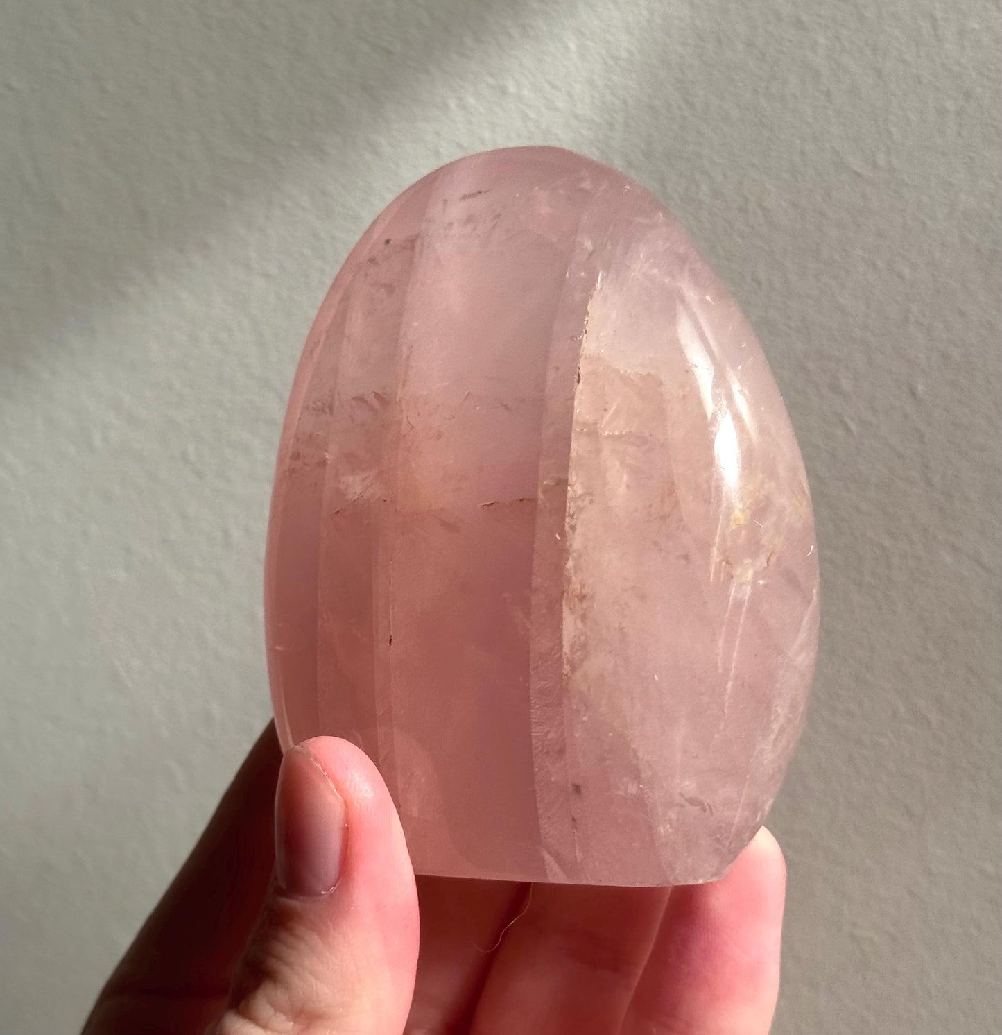 Beautiful Veinless Ocean Jasper Palm Stone from Madagascar
