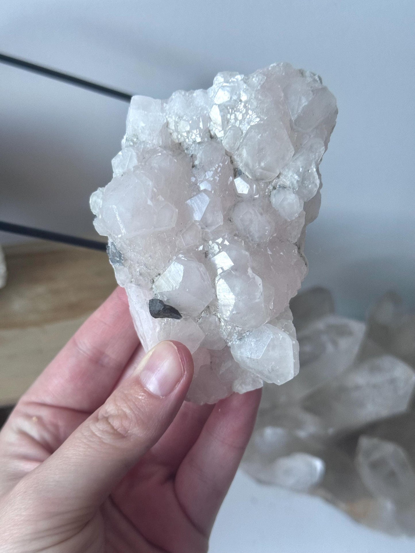 Beautiful UV Reactive Mangano Calcite Specimen | Raw Mangano Calcite Chunk