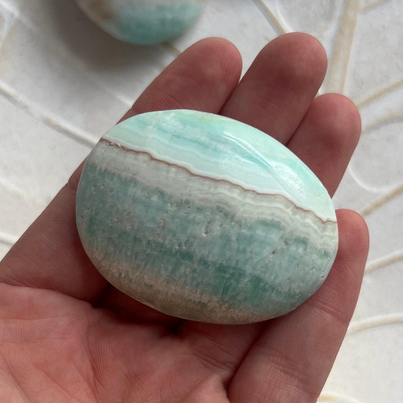 High Quality Caribbean Calcite Palm Stone Carribean Calcite Palmstone #4