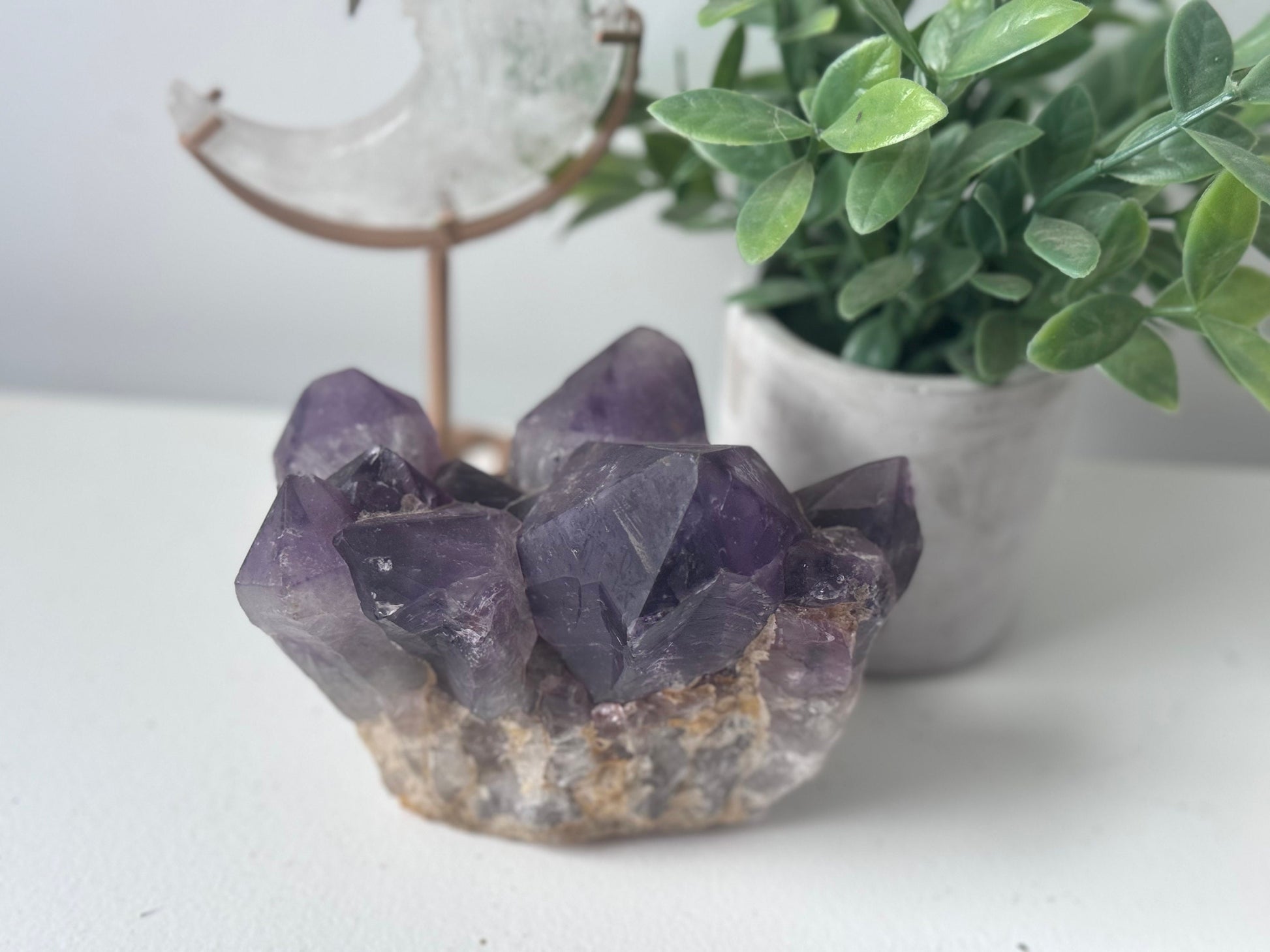 Beautiful Large Pointed Amethyst Cluster from Congo | Raw Amethyst Cluster from Congo 1.116kg