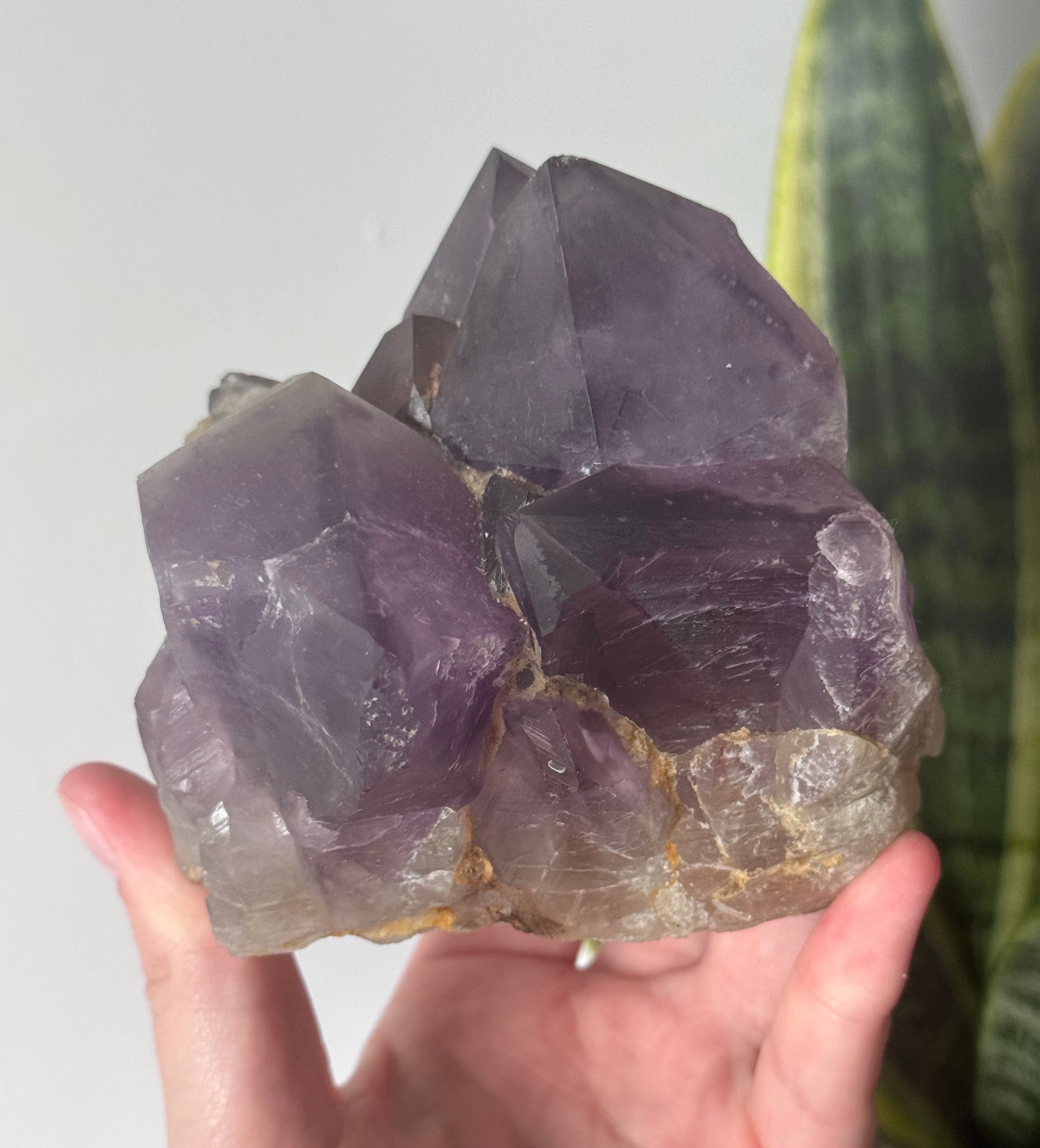 Beautiful Large Pointed Amethyst Cluster from Congo | Raw Amethyst Cluster from Congo 0.950kg