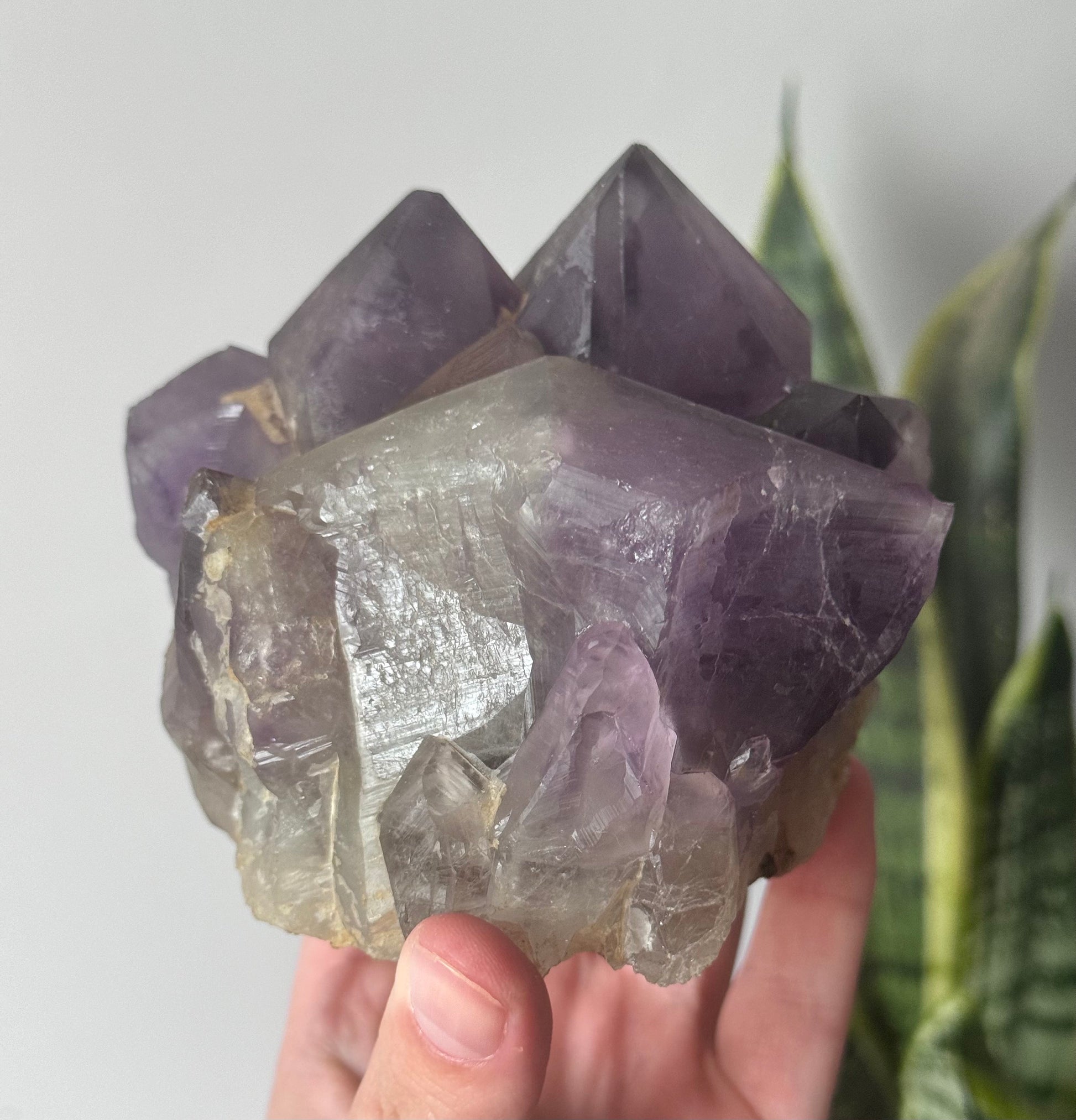 Beautiful Large Pointed Amethyst Cluster from Congo | Raw Amethyst Cluster from Congo 0.950kg