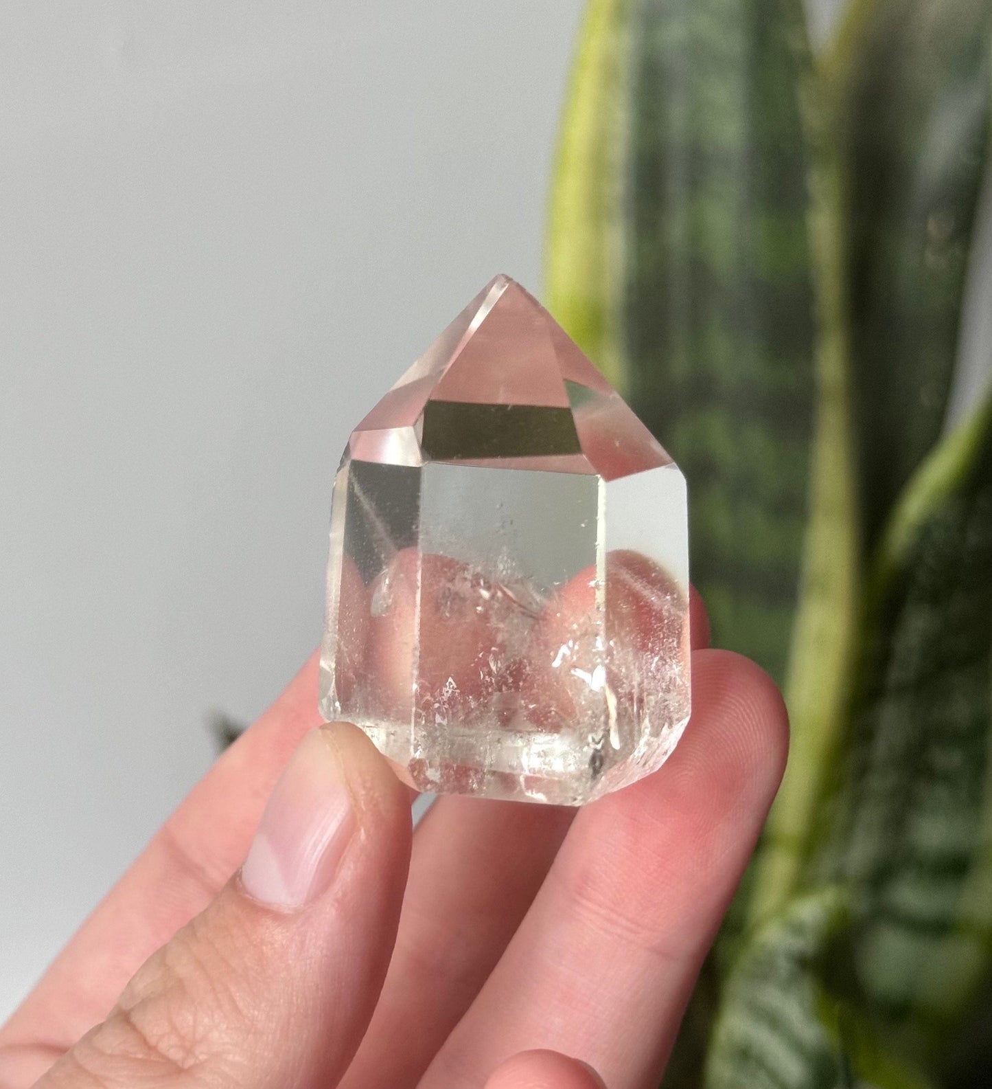 Stunning Clear Quartz Generator with Rainbows | *MISFIT Clear Quartz Point Quartz Tower Obelisk